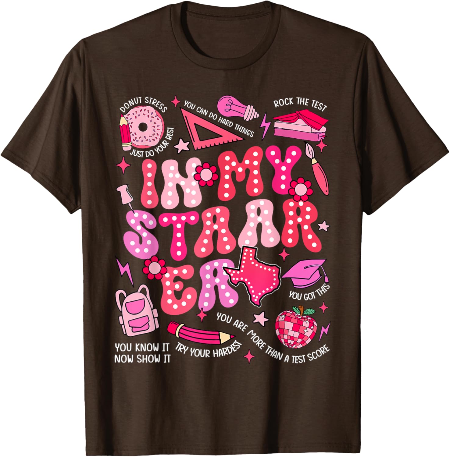 Testing Test Day In My Staar Era Motivational Boy Girl Kid T-Shirt