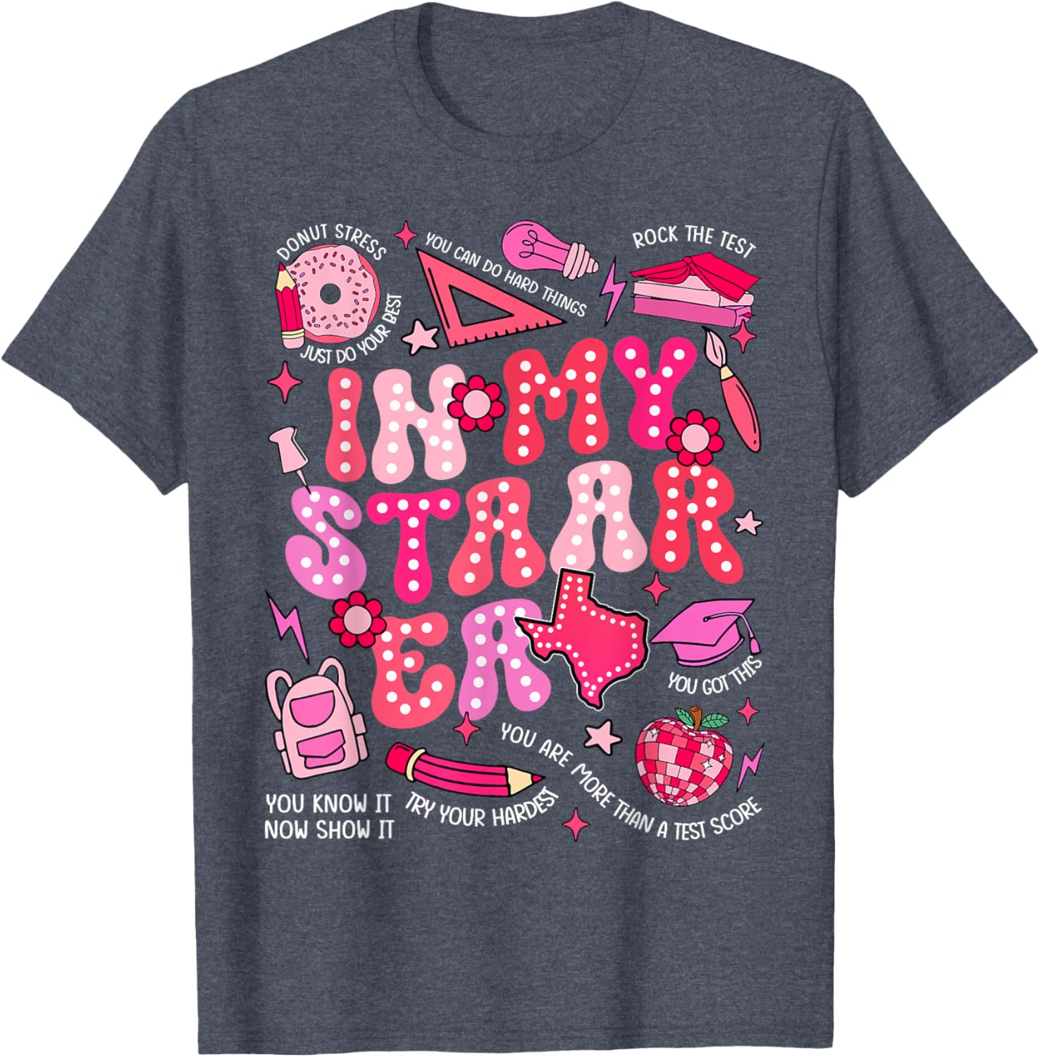 Testing Test Day In My Staar Era Motivational Boy Girl Kid T-Shirt