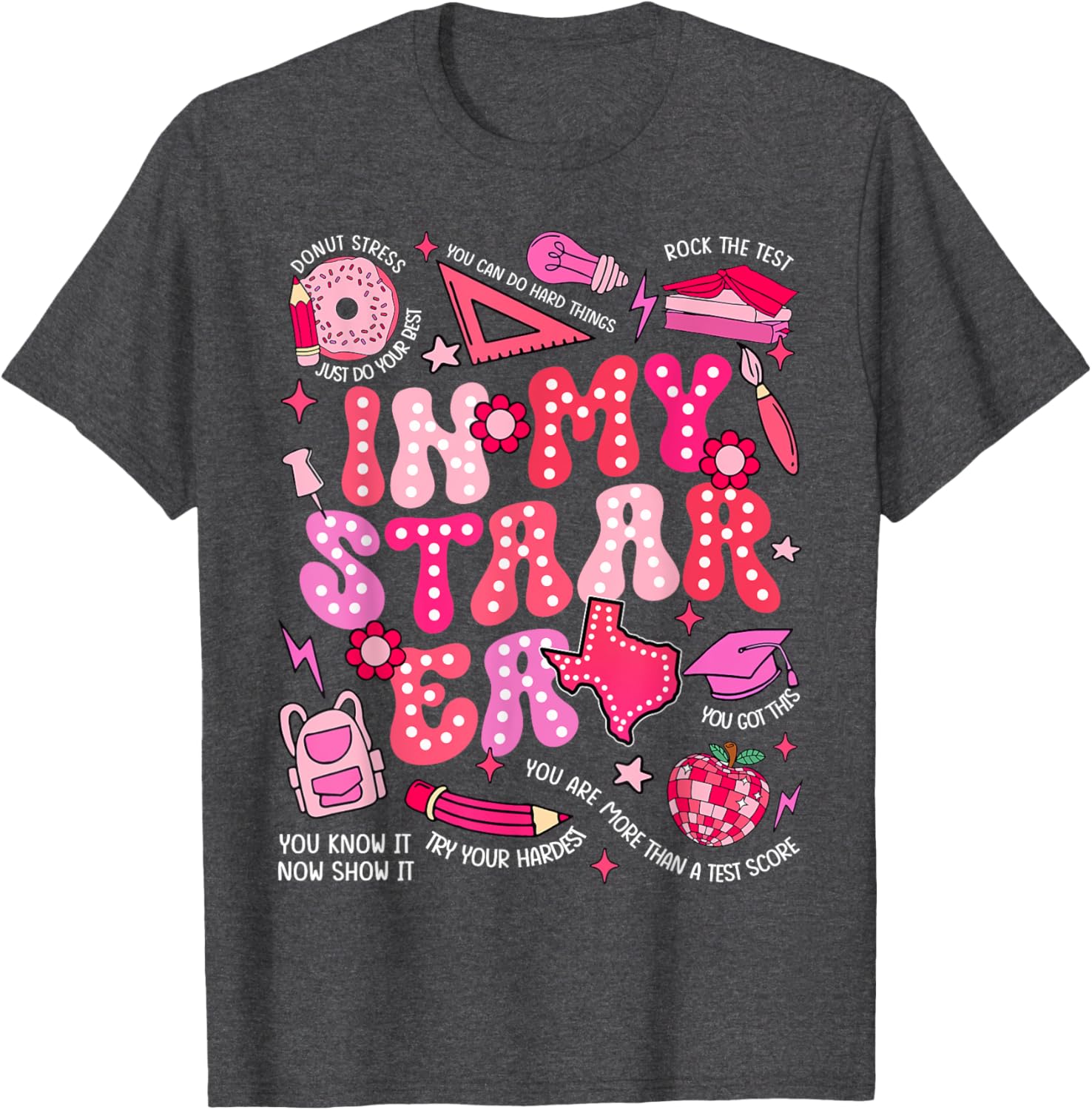 Testing Test Day In My Staar Era Motivational Boy Girl Kid T-Shirt