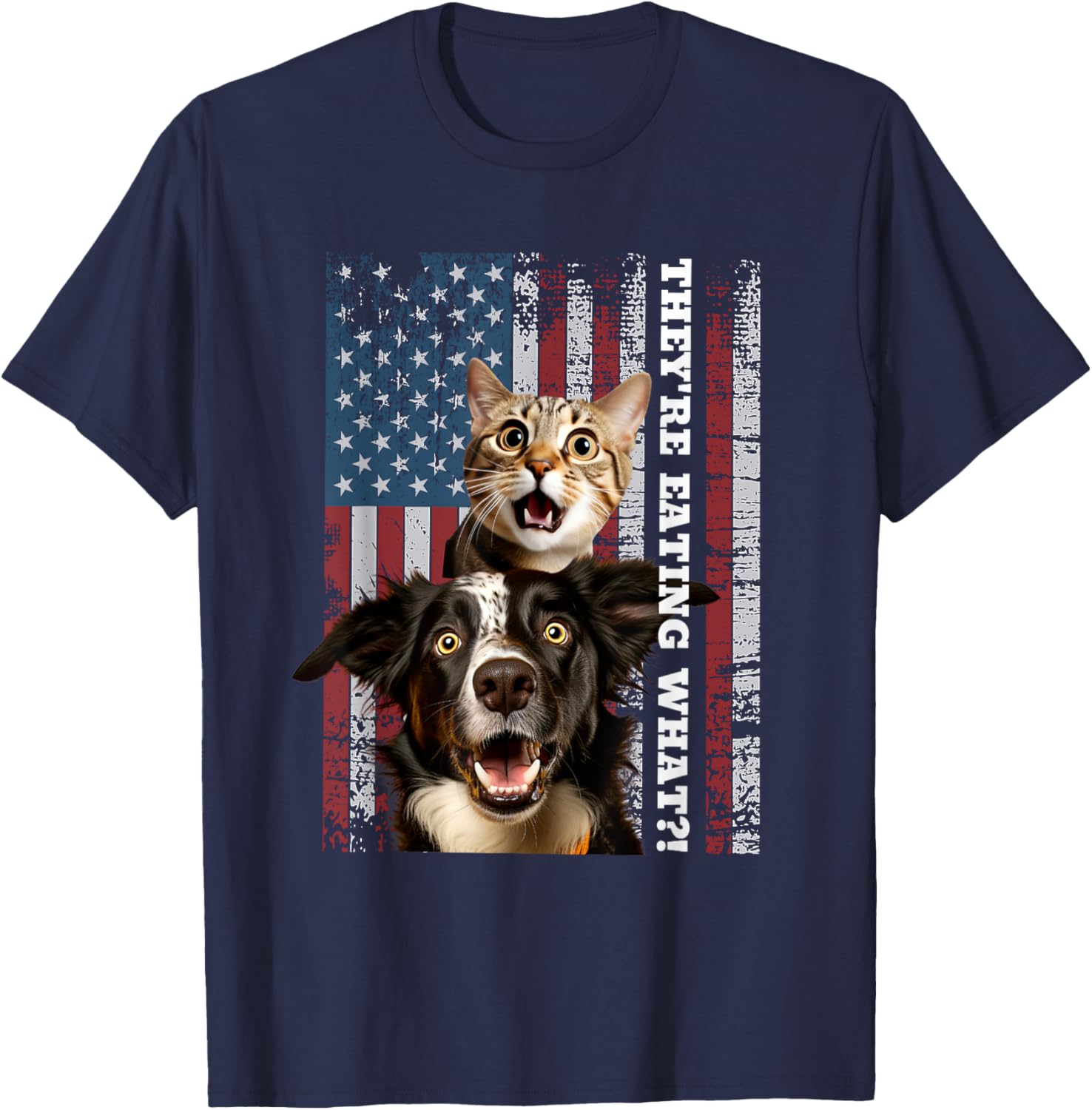 They're Eating the Dogs Cats Pets Save Our Pets Trump Funny T-Shirt