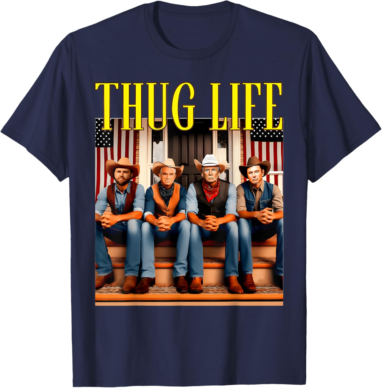 Thug Life Trump Vance Kennedy Elon T-Shirt