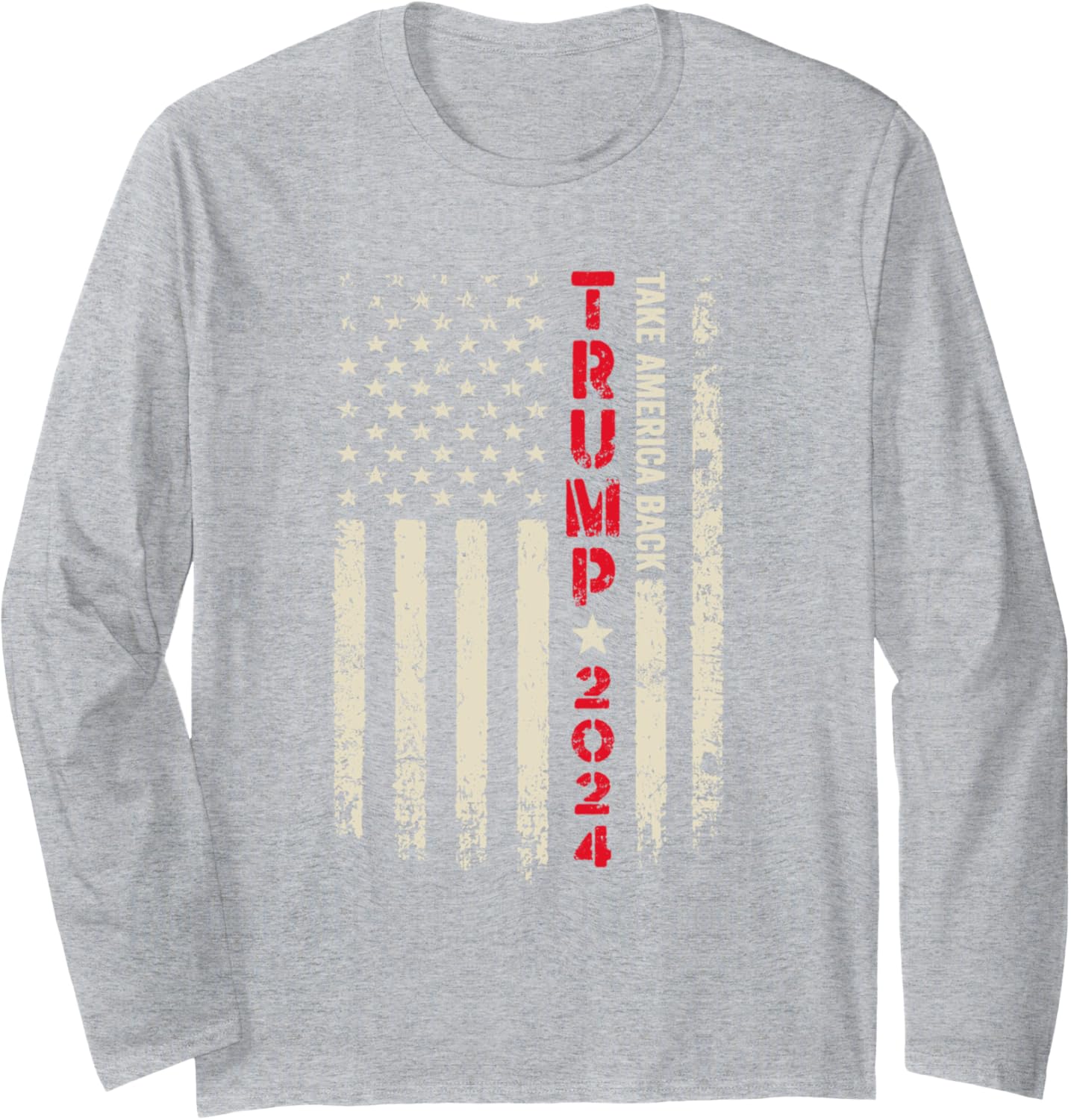 Trump 2024 Kamala You're Fired Printed 2 side Back & Front Long Sleeve T-Shirt