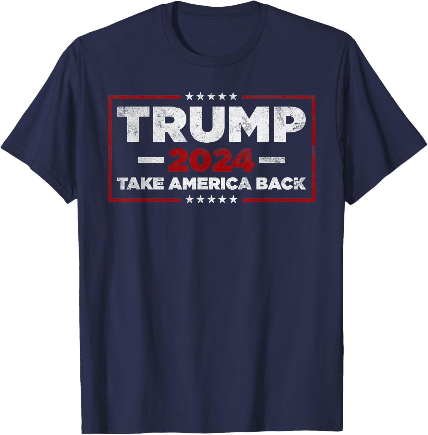 Trump 2024 Take America Back US American Flag President T-Shirt