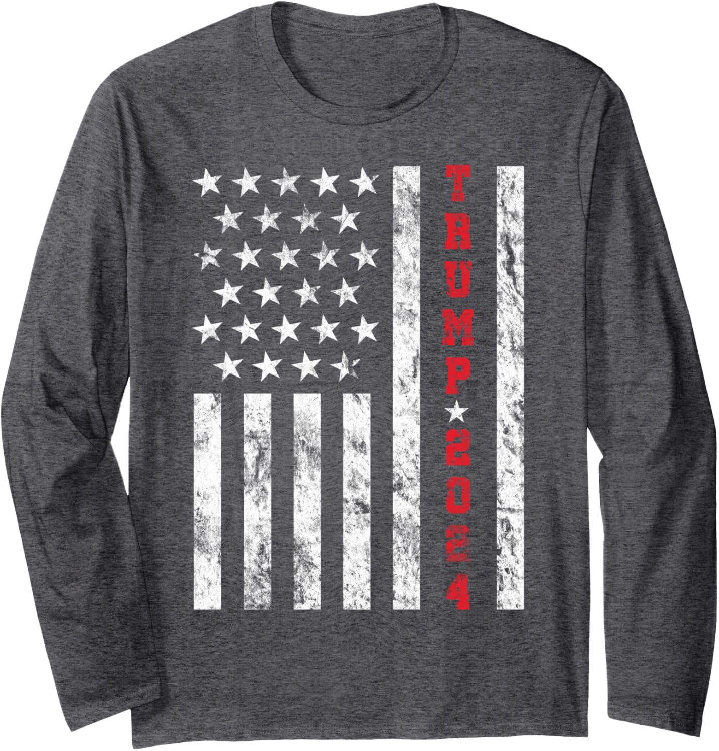 Trump 2024 US Flag Vintage Take America Back 2024 Long Sleeve T-Shirt