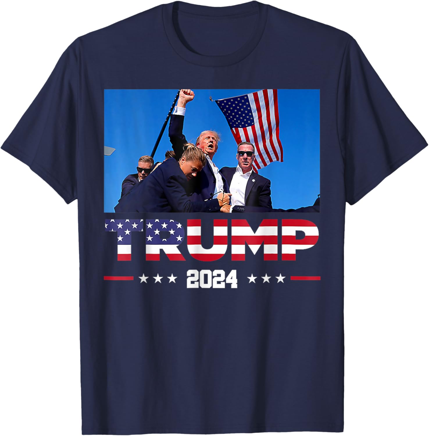 Trump Assassination Attempt Photo Take America Back 2024 T-Shirt