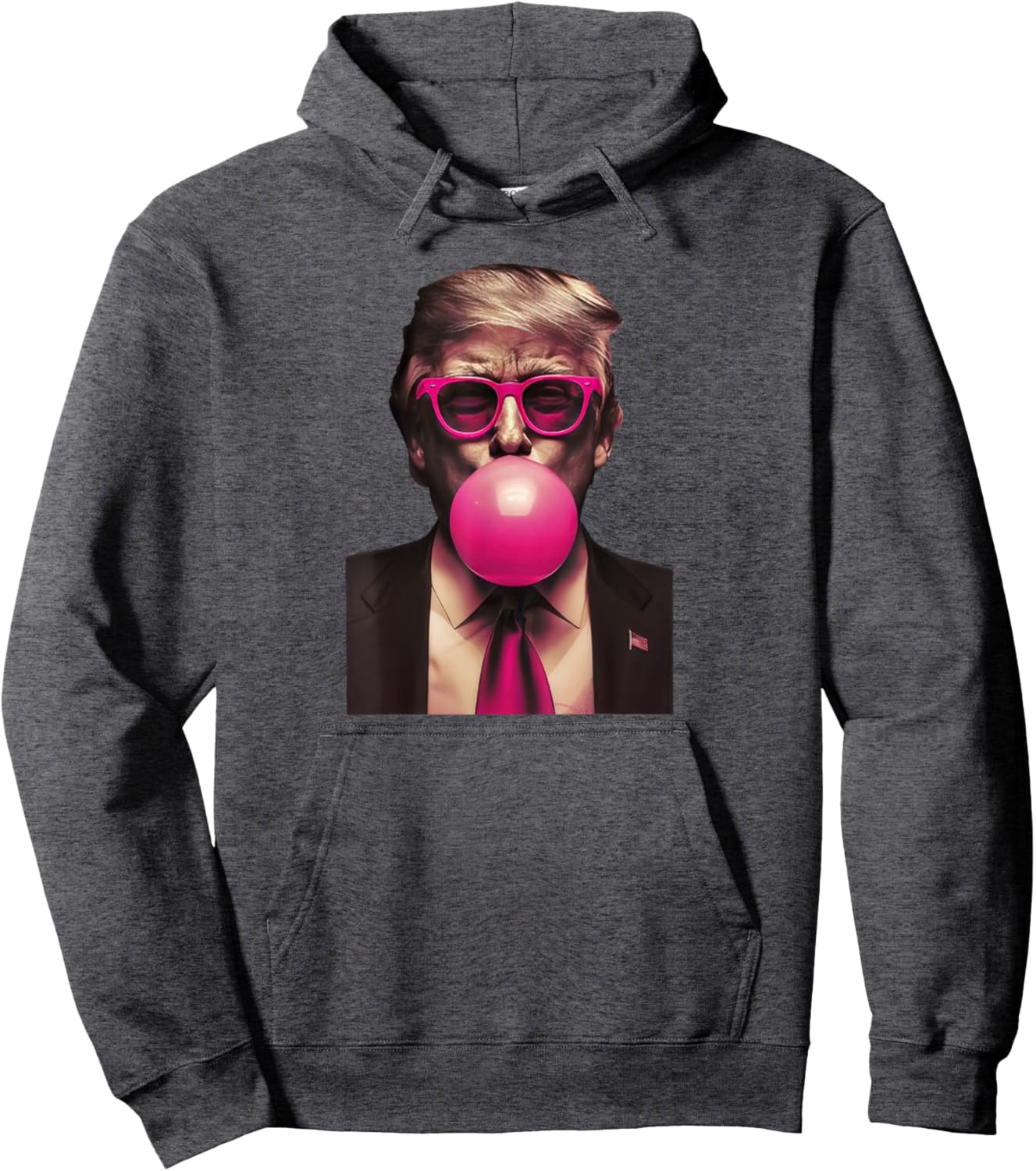 Trump Bubble Gum Funny Pullover Hoodie