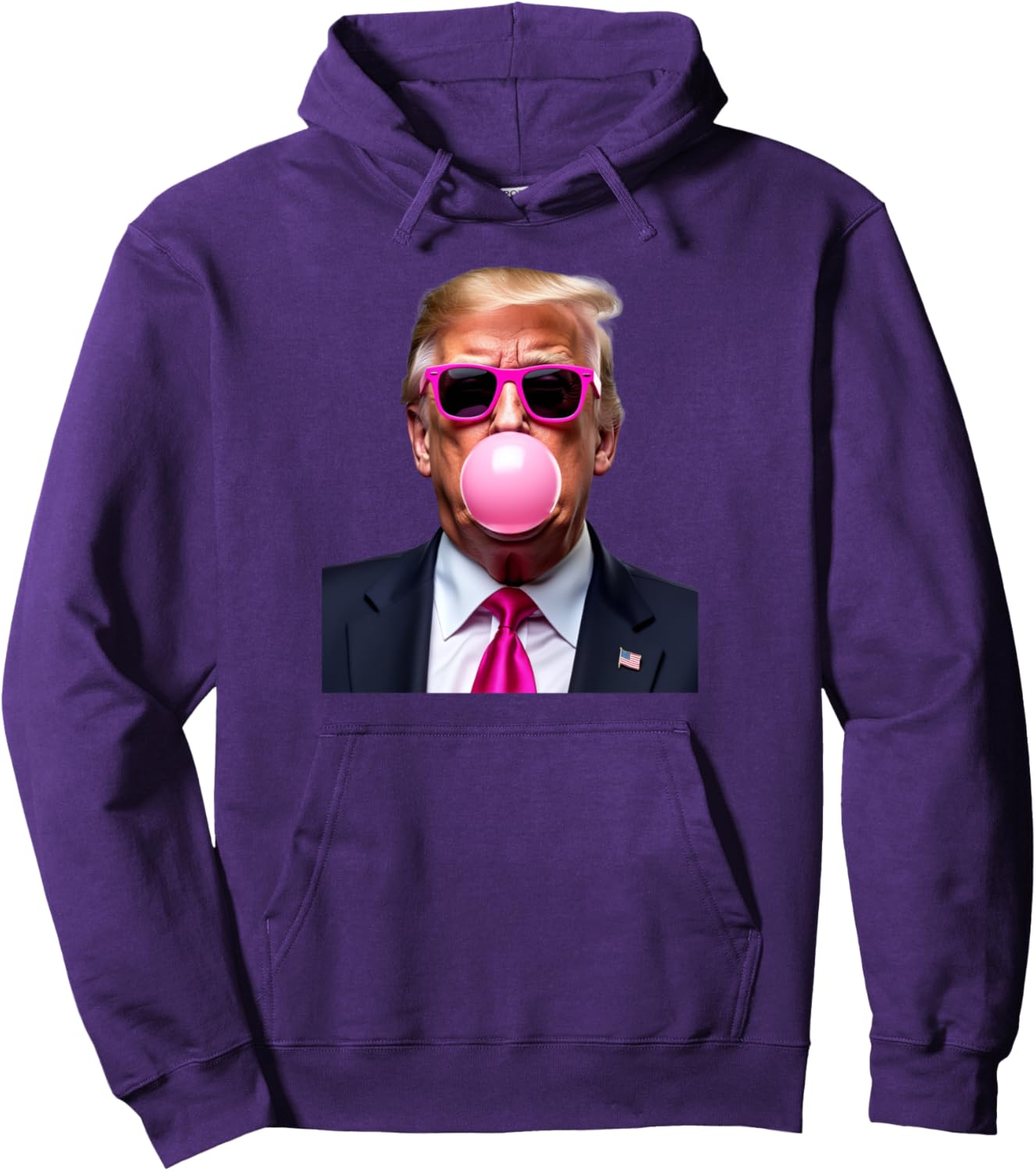 Trump Bubble Gum Pink Pullover Hoodie