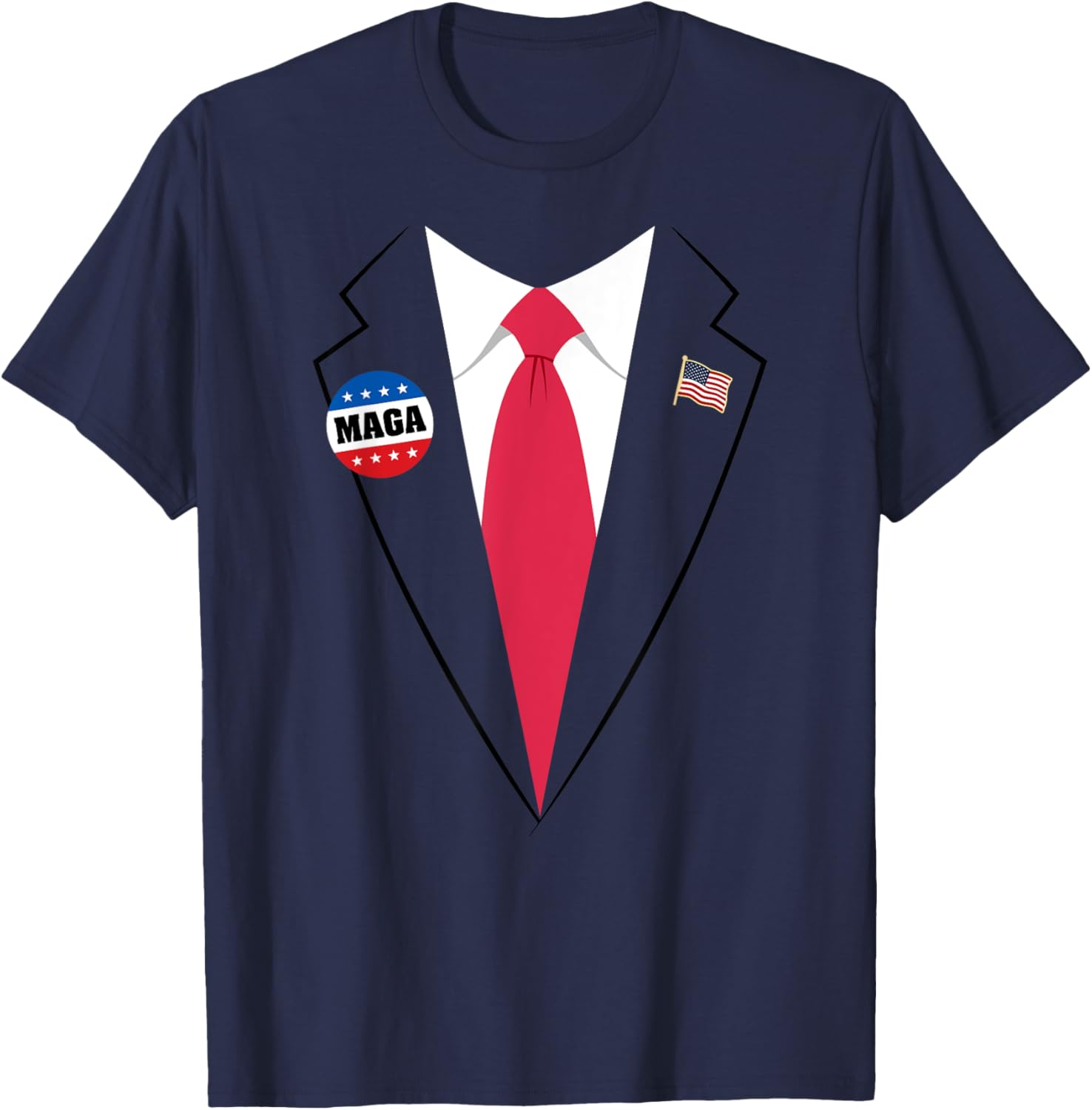 Trump Costume - President Trump Suit MAGA Halloween T-Shirt