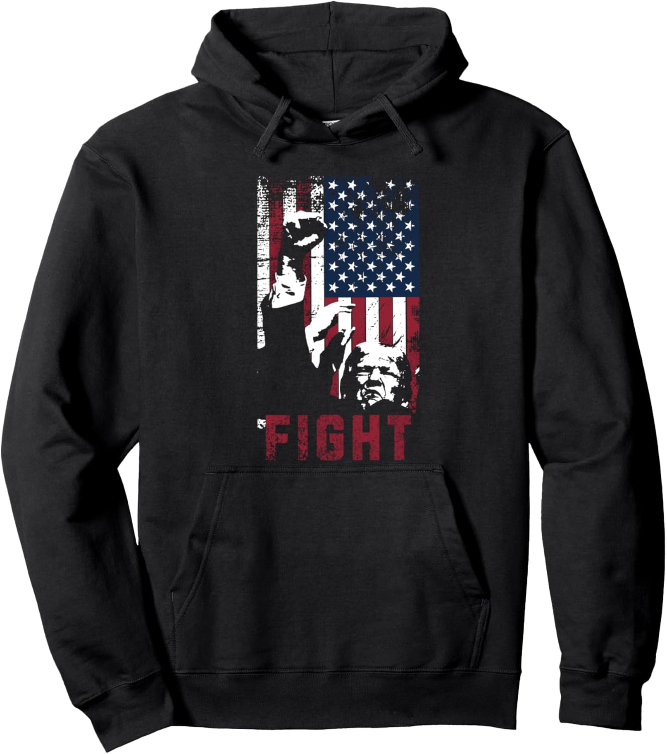 Trump Fight USA Pullover Hoodie