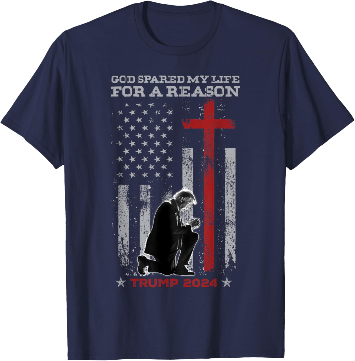 Trump God Spared My Life For A Reason Save Restore America T-Shirt