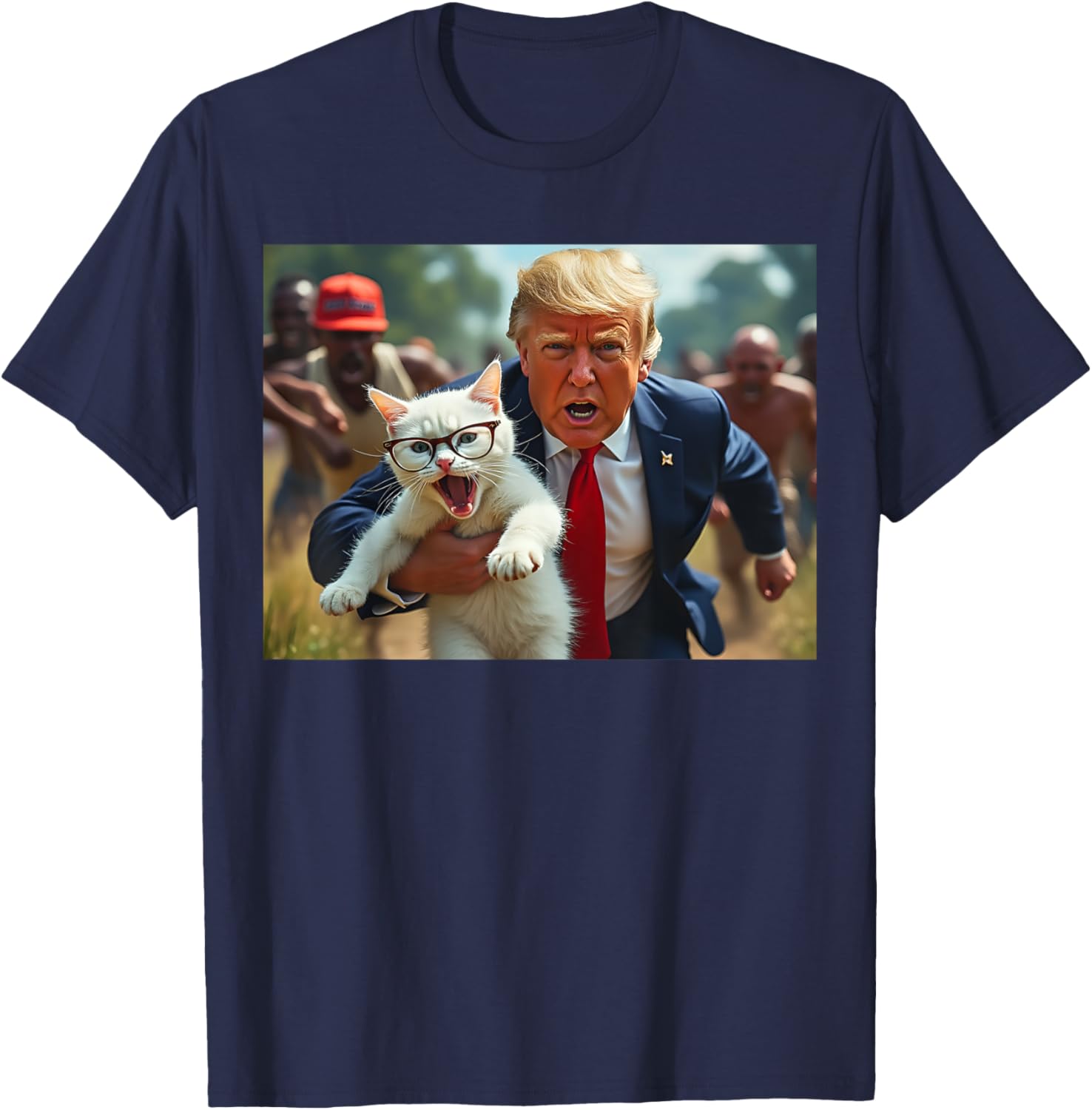 Trump Holding Cat Vote Trump Pets For Trump Vote President T-Shirt