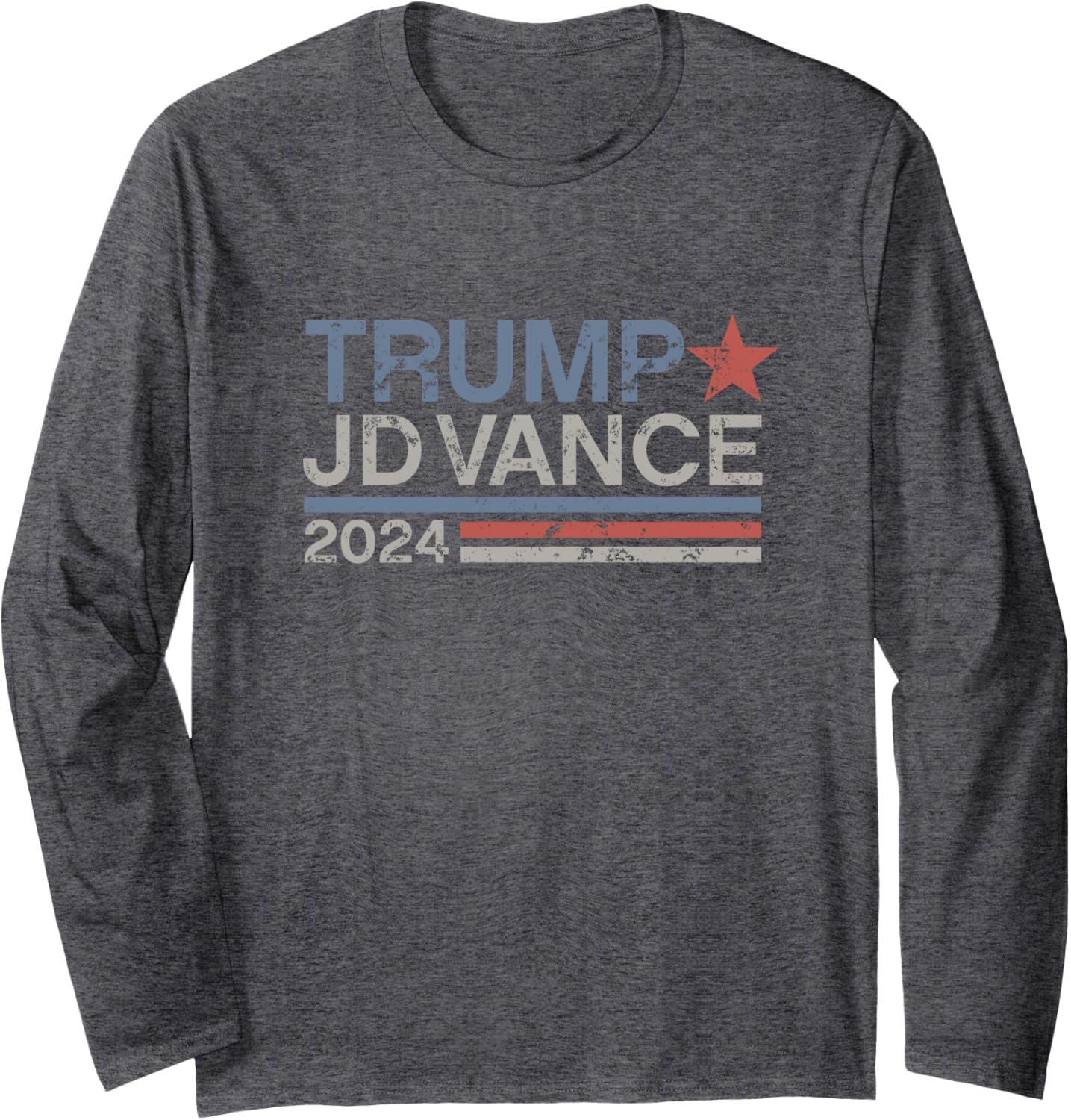 Trump JD Vance 2024 Retro Stripe Trump Vance Long Sleeve T-Shirt