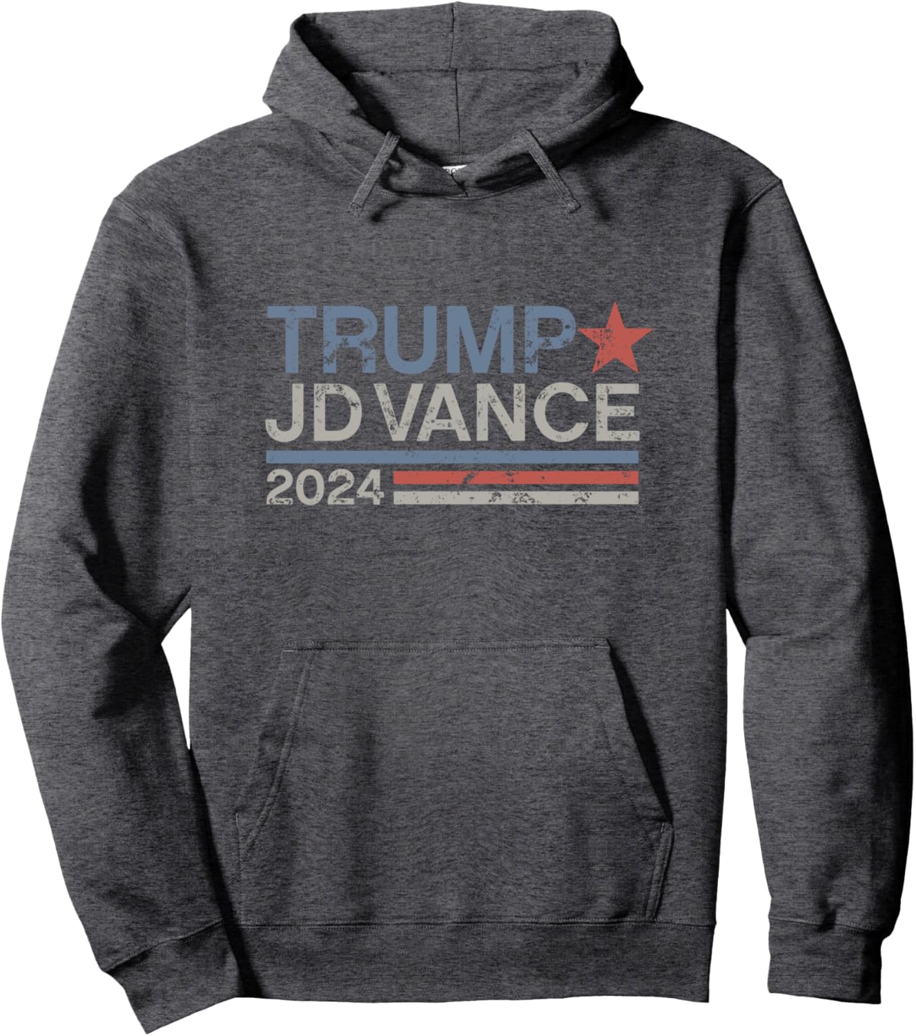 Trump JD Vance 2024 Retro Stripe Trump Vance Pullover Hoodie