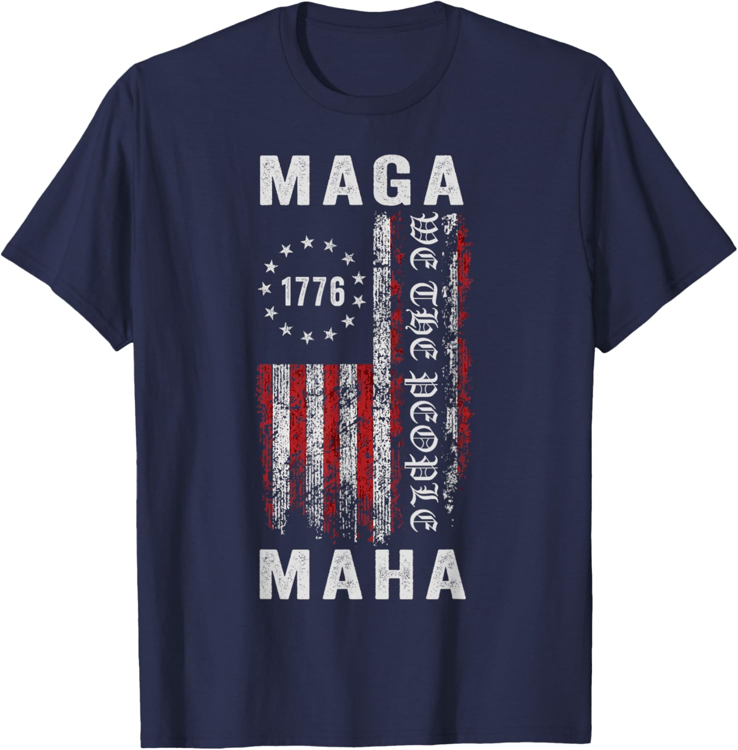 Trump Kennedy Maga Maha 2024 Flag Vintage American President T-Shirt