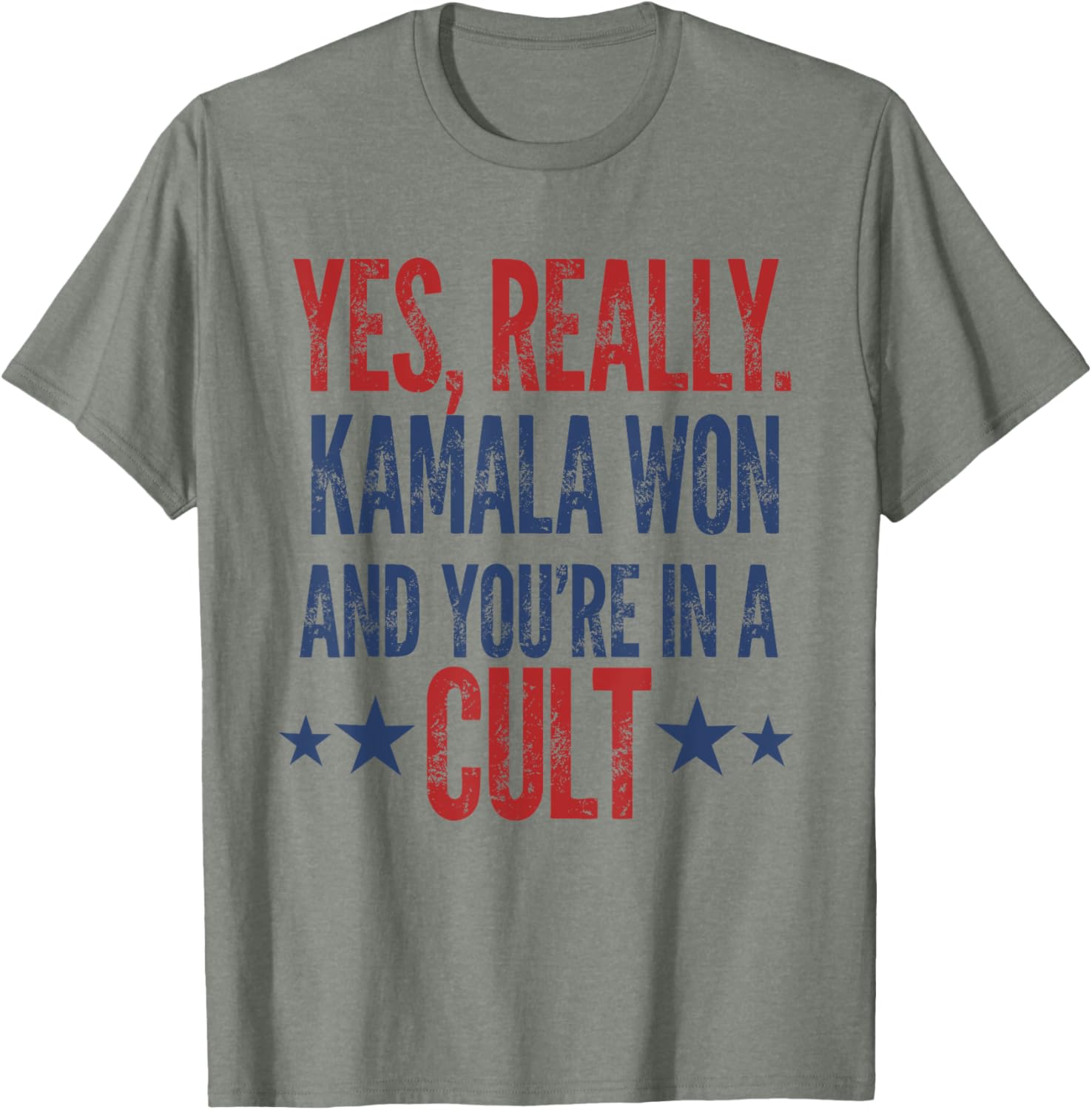 Trump Lost Kamala Won You're in a Cult Harris Walz 2024 T-Shirt