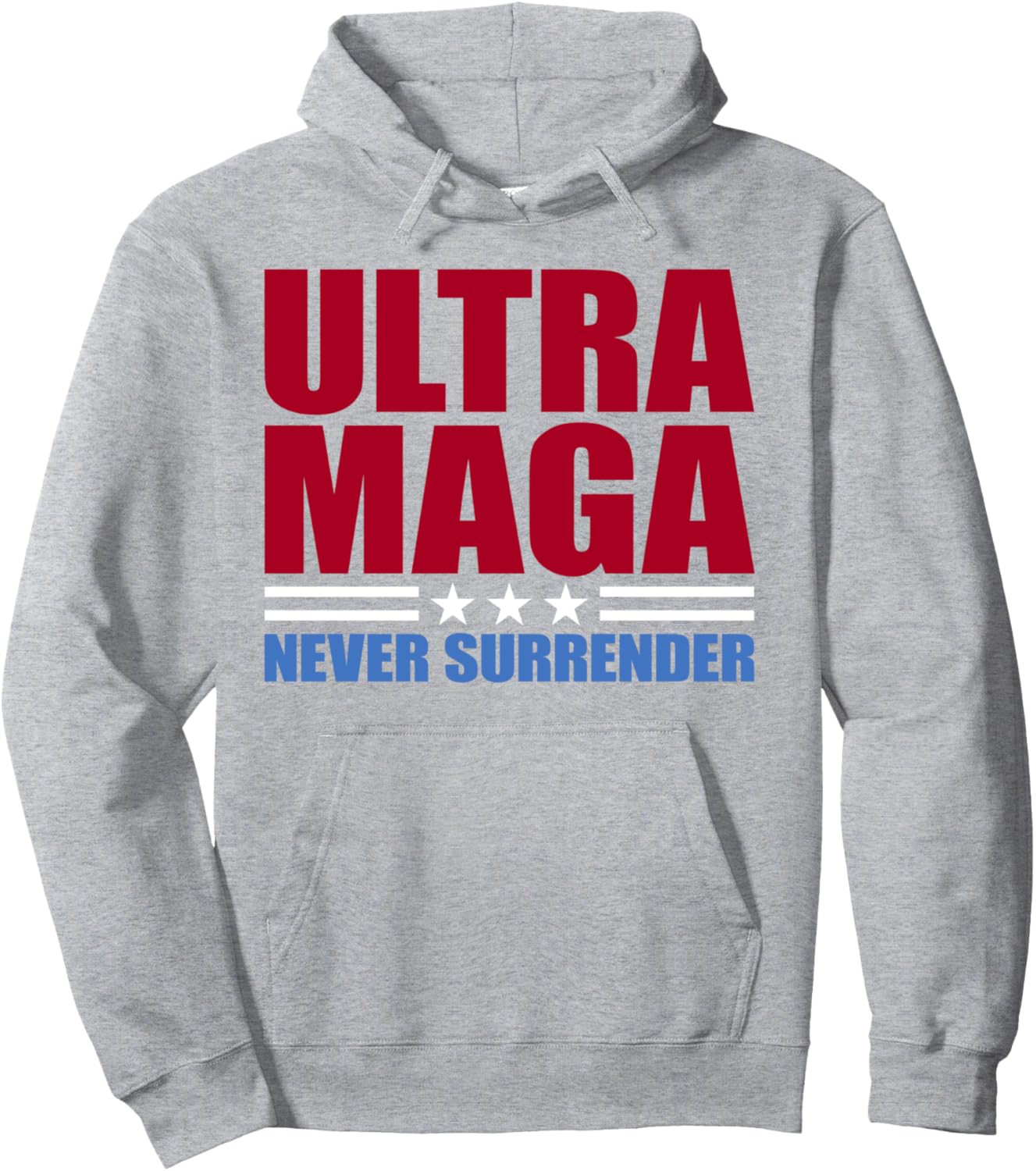 Trump MAGA Shirt - ULTRA MAGA Never Surrender Pullover Hoodie