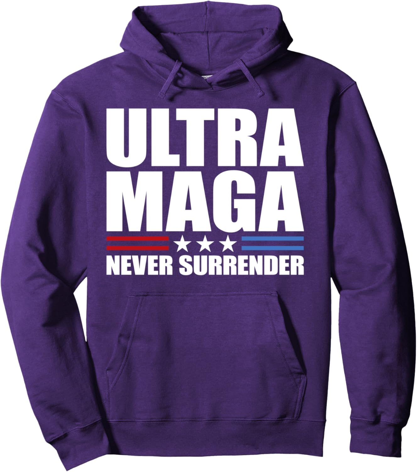 Trump MAGA Shirt - ULTRA MAGA Never Surrender Pullover Hoodie