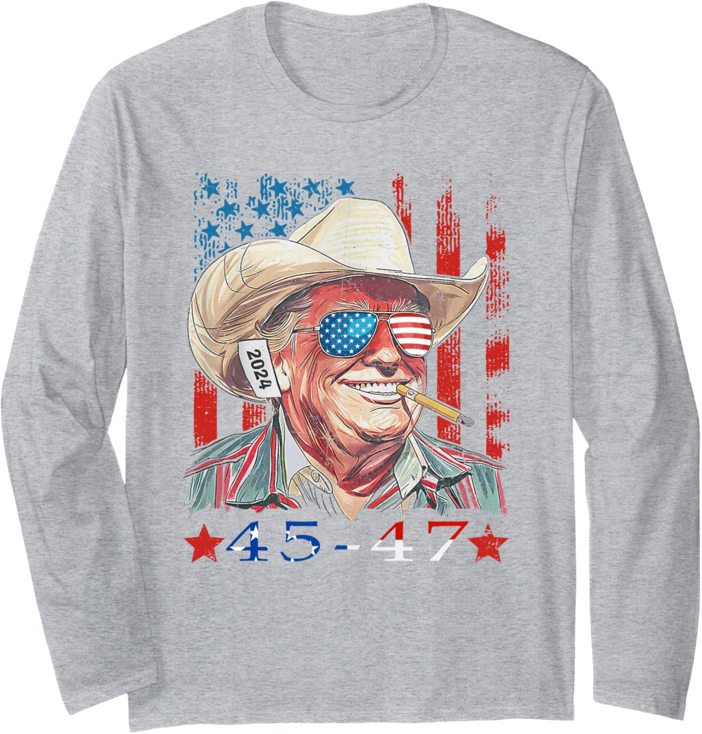 Trump President 2024 - Trump 47 - Victory For Trump Long Sleeve T-Shirt