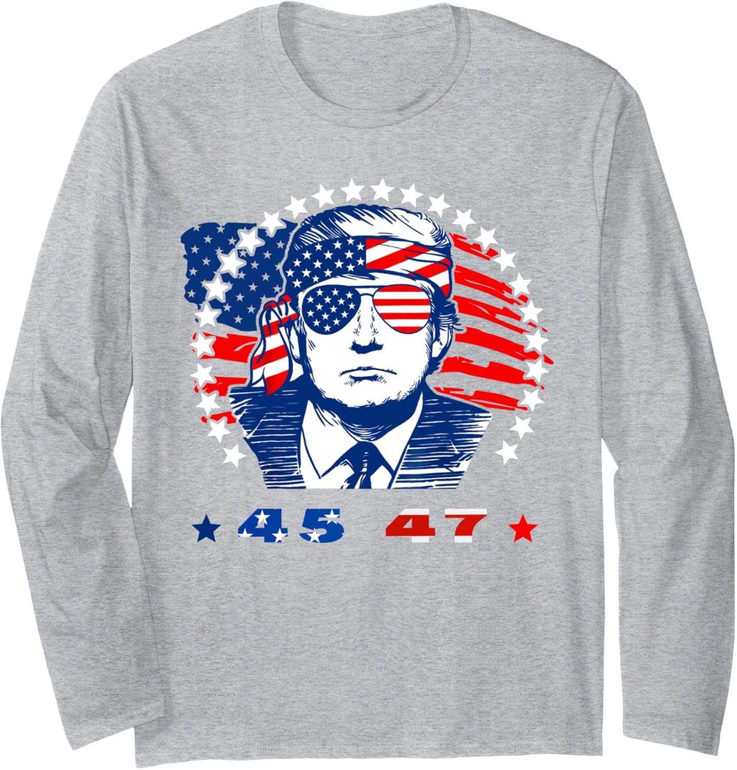 Trump President 2024 - Trump 47 - Victory For Trump Long Sleeve T-Shirt