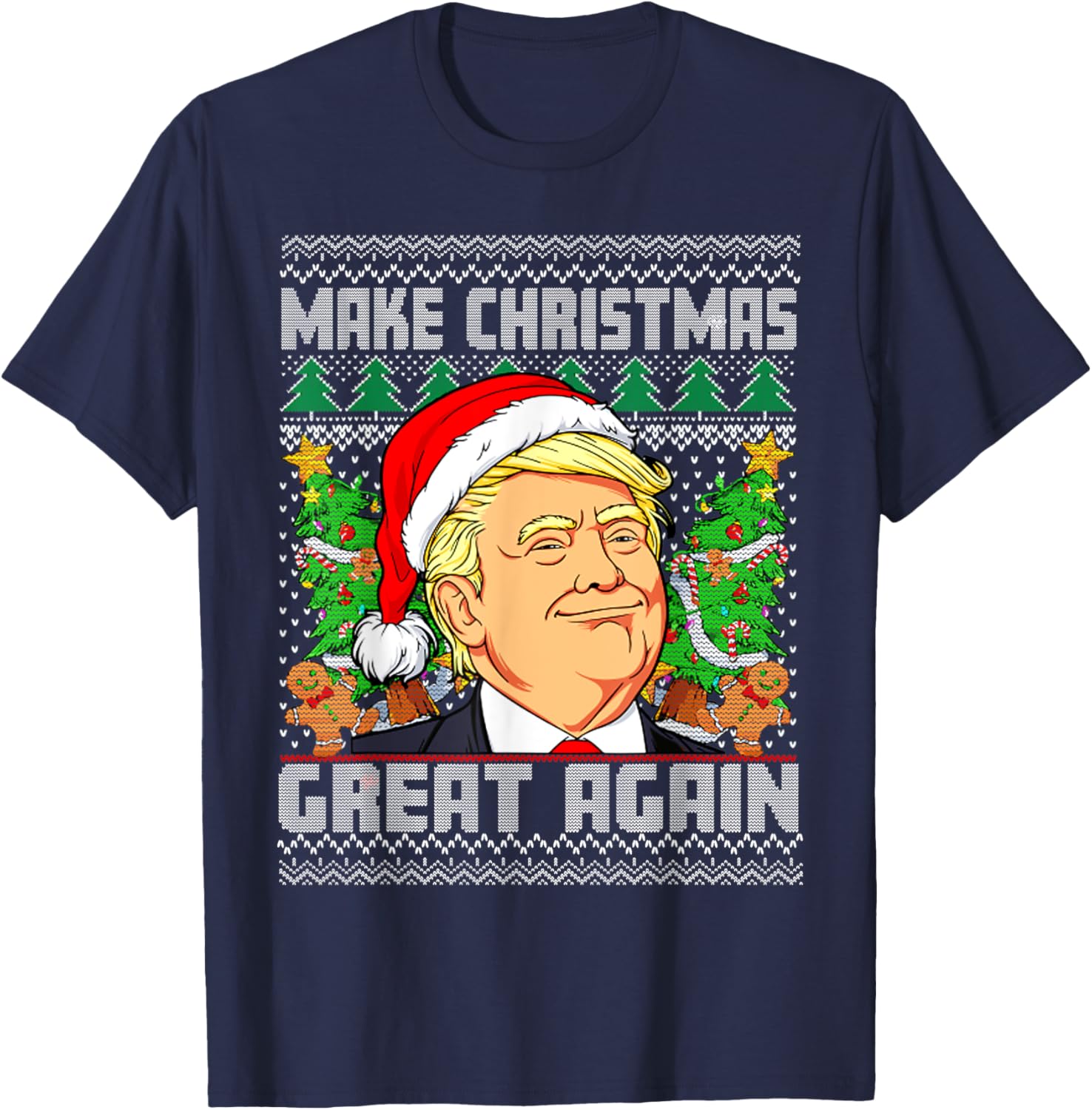 Trump Santa Make Christmas Great Again - Trump President 47 T-Shirt