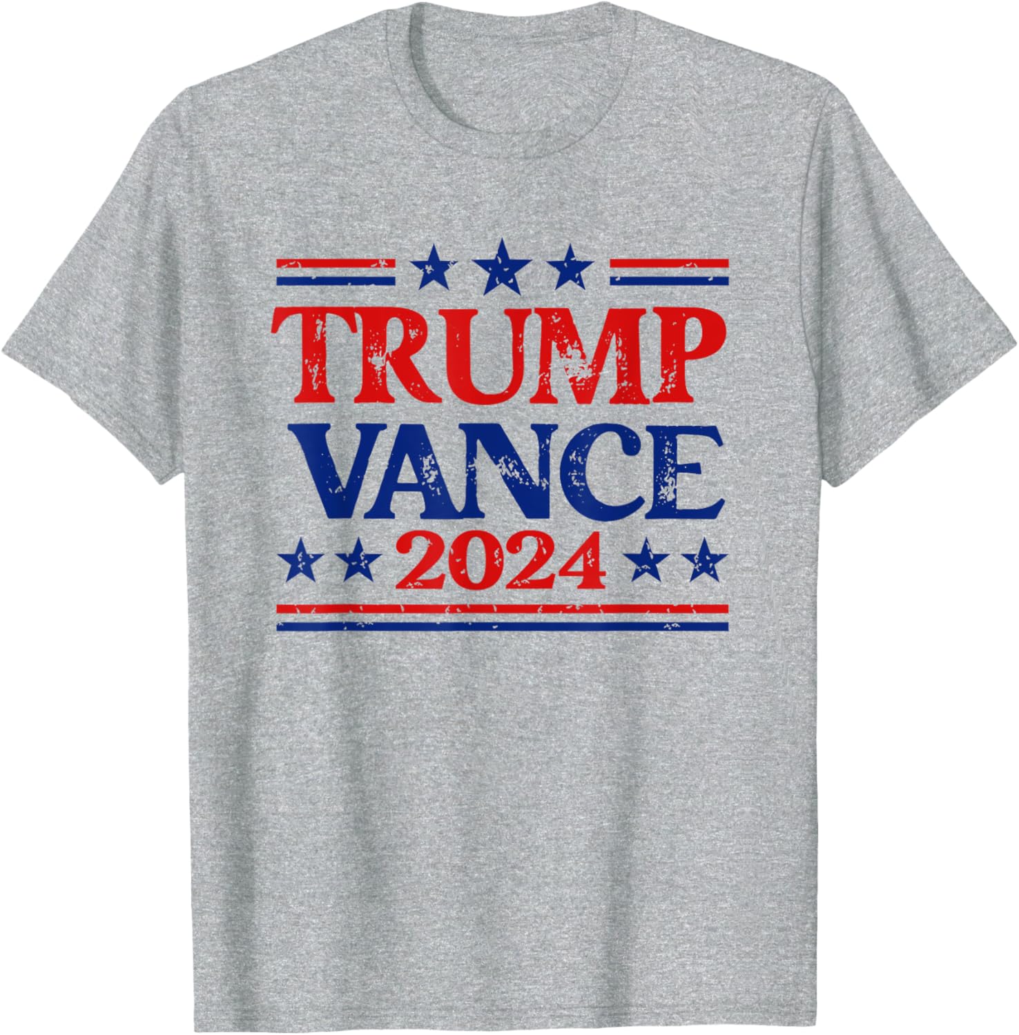 Trump Vance 2024 Flag Patriotic USA Stars Stripes Trump T-Shirt