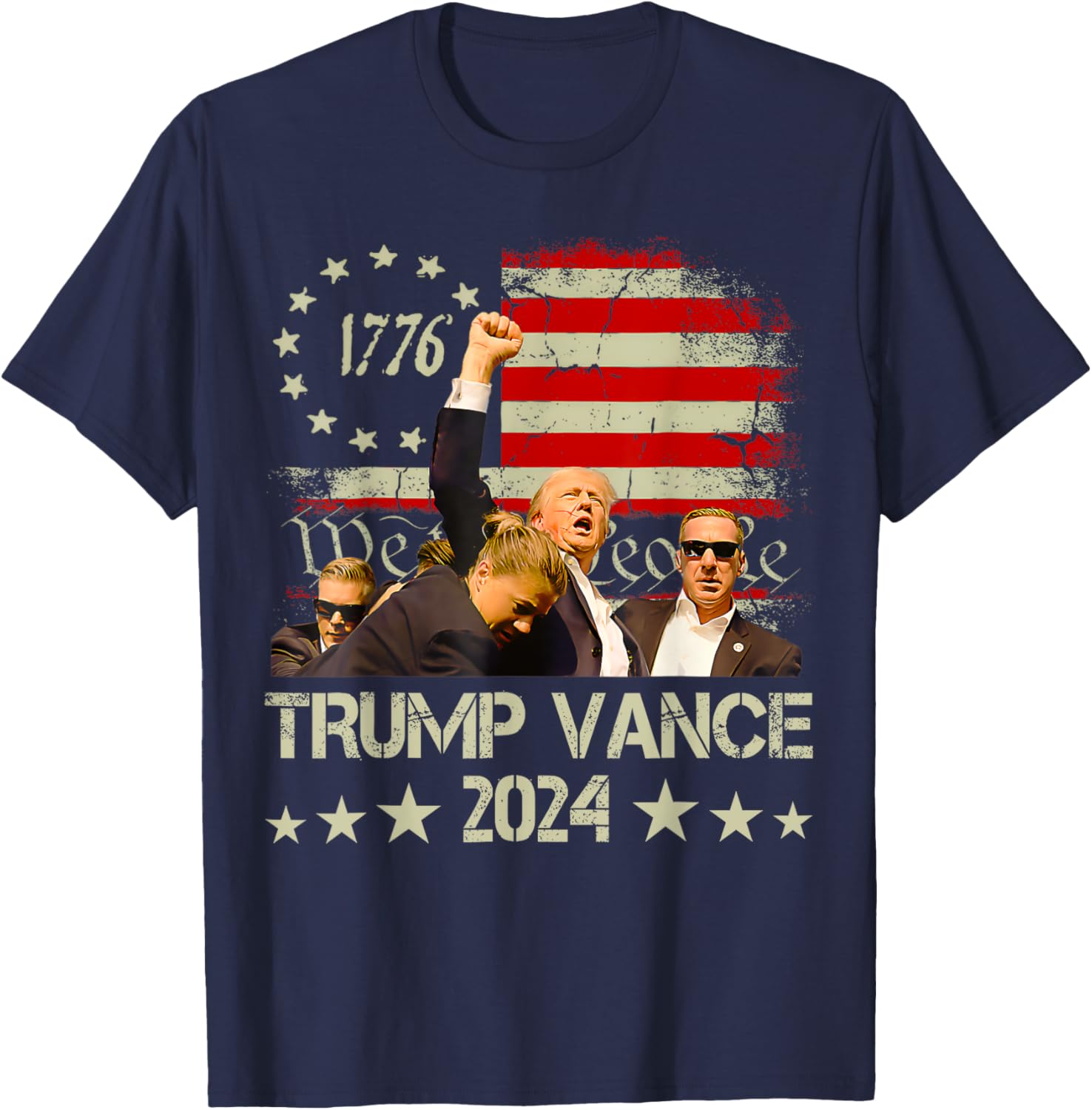 Trump Vance 2024 President Trump Supporter Re-Election T-Shirt