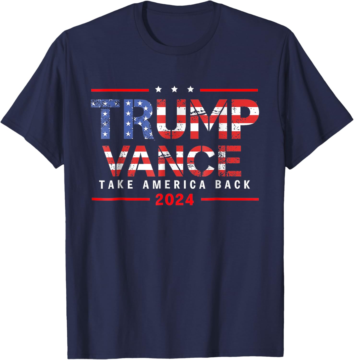 Trump Vance 2024 Take America Back Vintage Patriotic T-Shirt