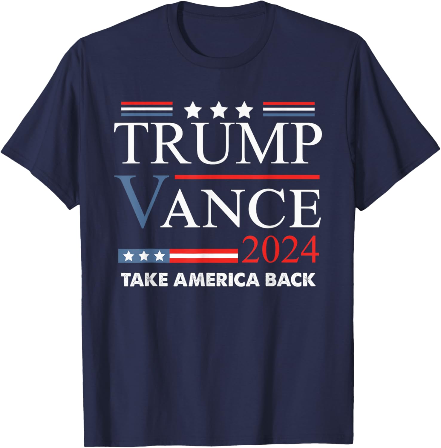 Trump Vance 2024 US Flag Vintage - Election President 2024 T-Shirt