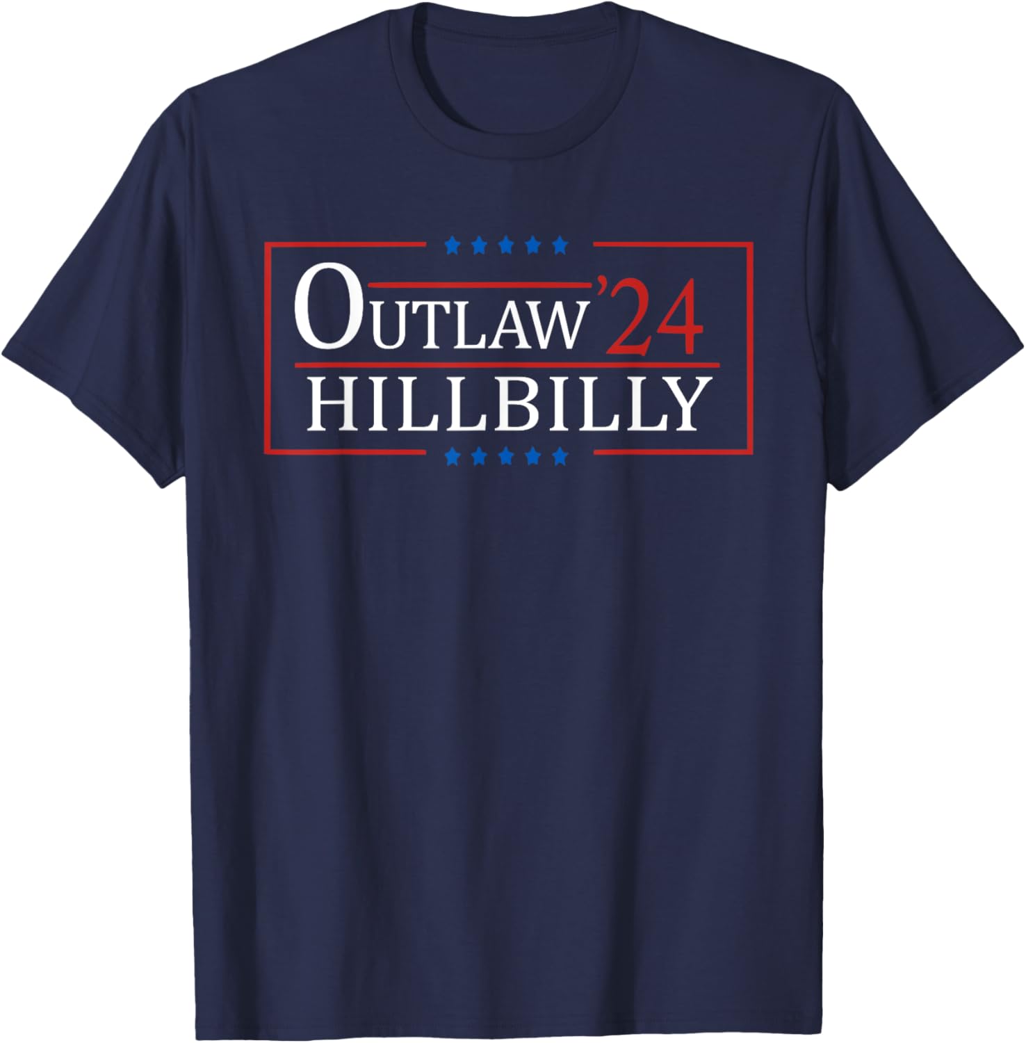 Trump Vance '24 Outlaw Hillbilly US Flag Vintage T-Shirt