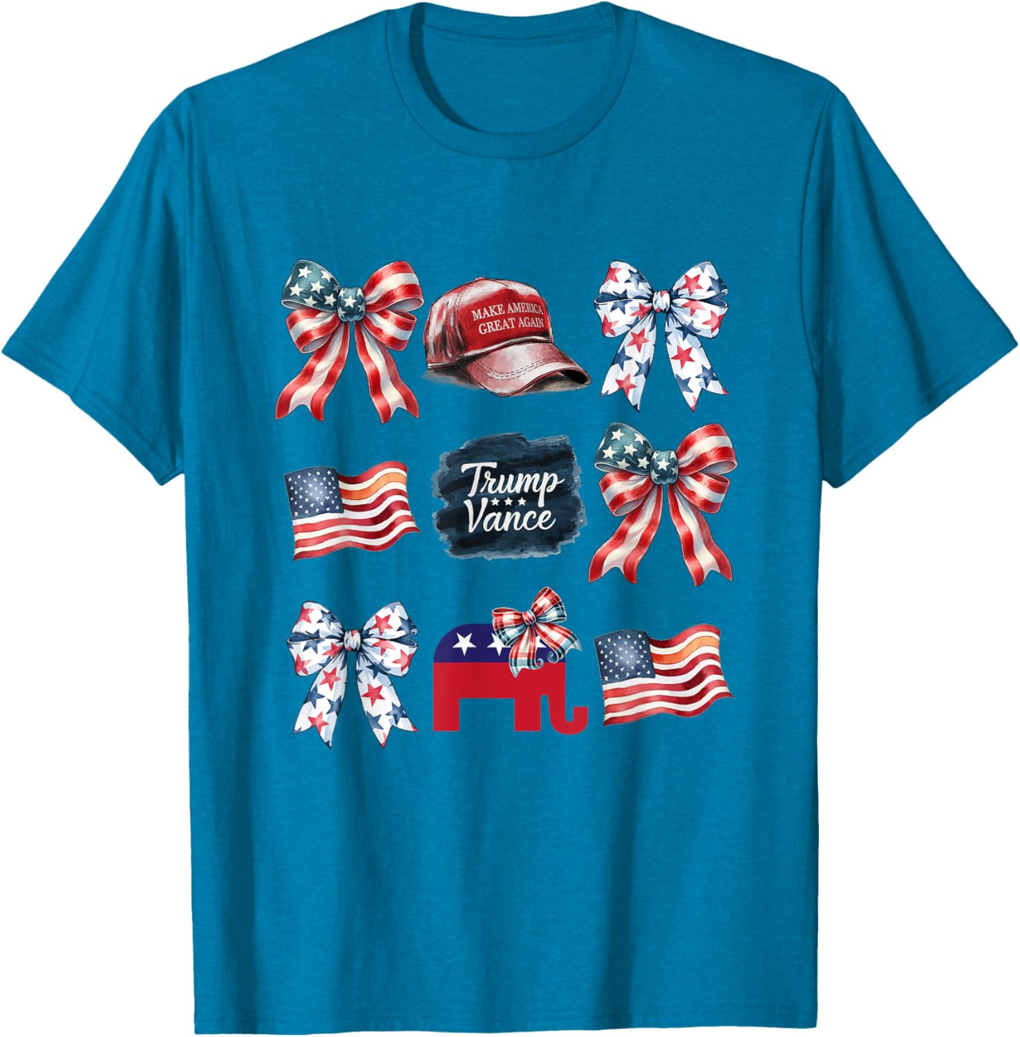 Trump Vance Bow Coquette Vote Presidential 2024 Election T-Shirt