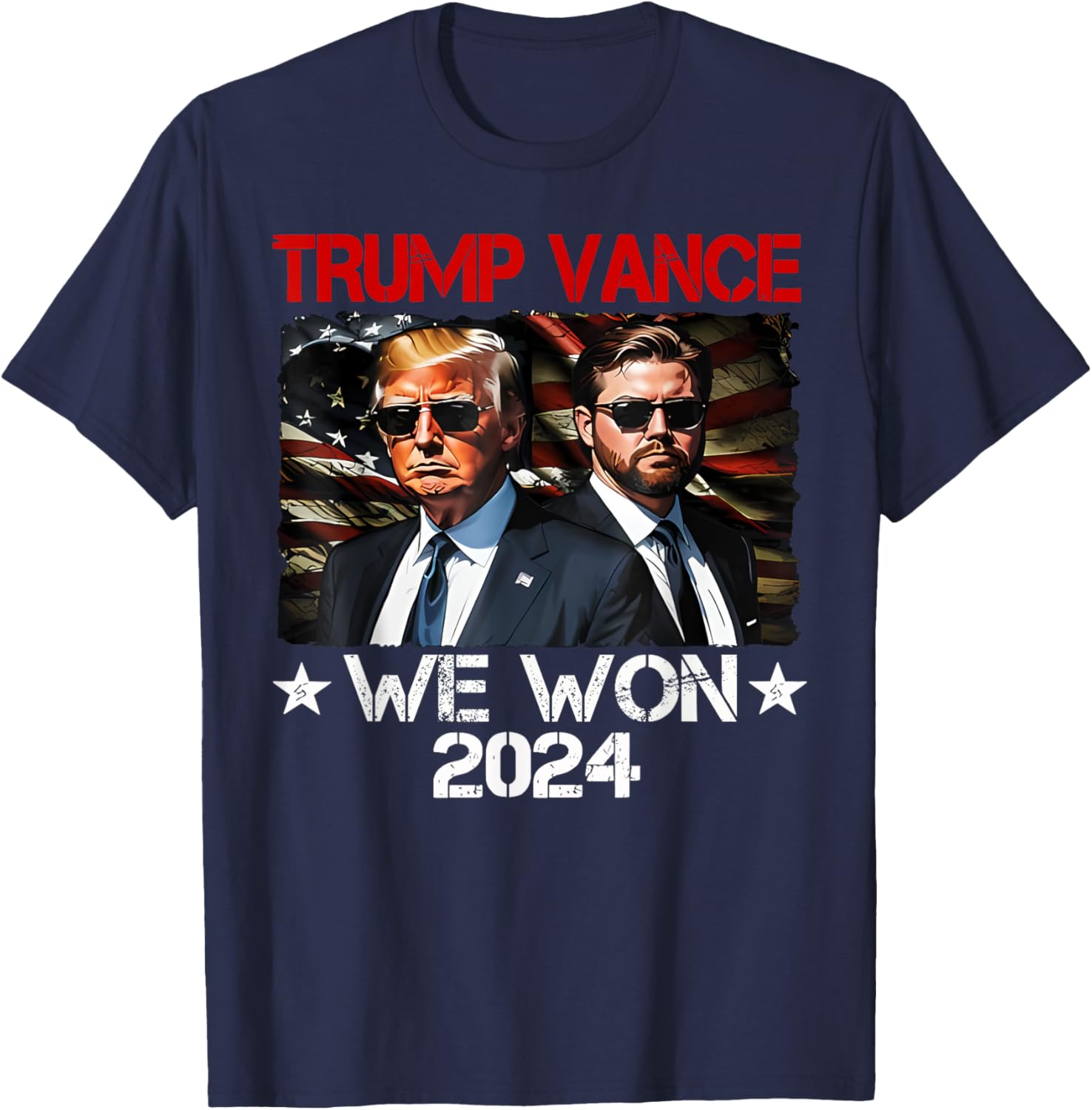 Trump Vance We Won Win Inauguration Day 2025 47th President T-Shirt