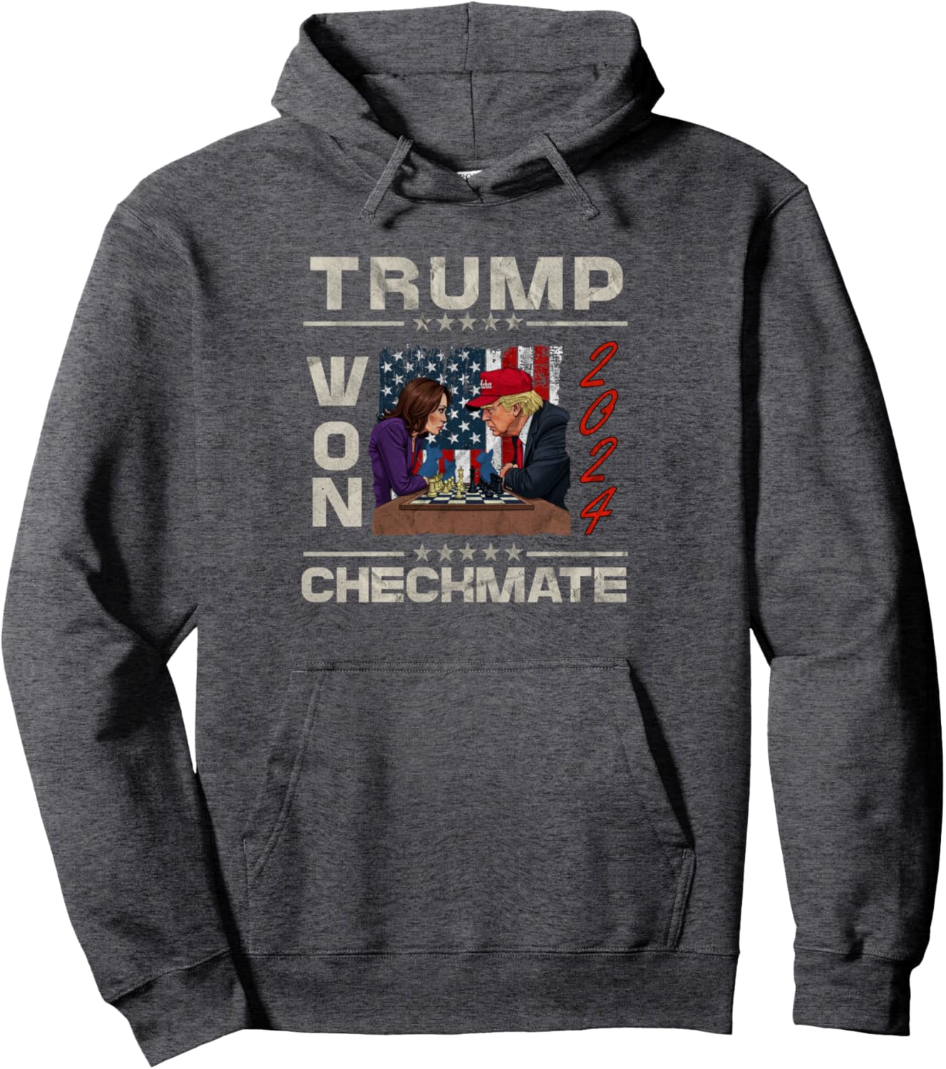 Trump Won 2024 Checkmate kamala America Trump 2024 Pullover Hoodie