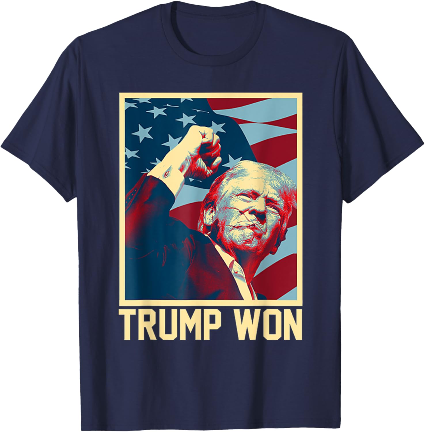 Trump Won 2024 President 47th Of White House Donald Trump T-Shirt