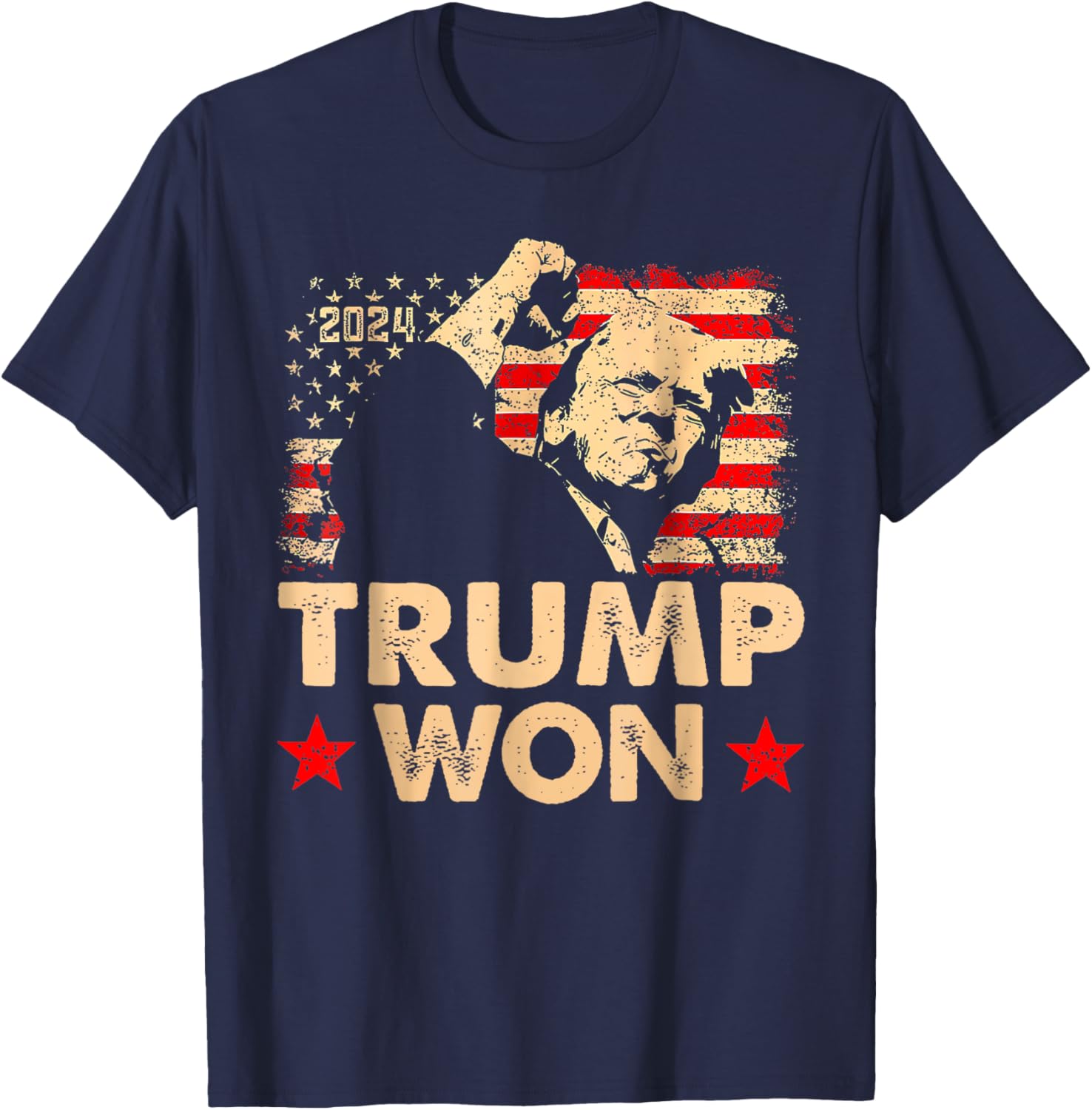 Trump Won 2024 President 47th Of White House Donald Trump T-Shirt