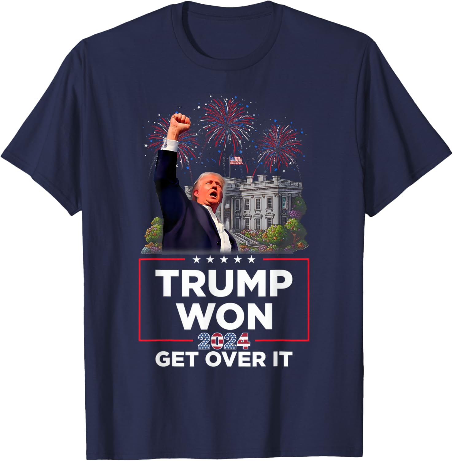 Trump Won 2024 President 47th Of White House Donald Trump T-Shirt