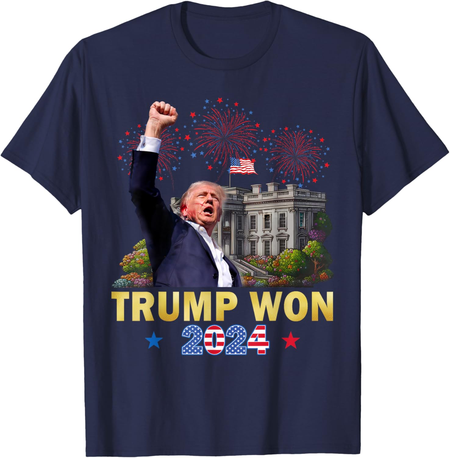 Trump Won 2024 President 47th Of White House Vote For Trump T-Shirt