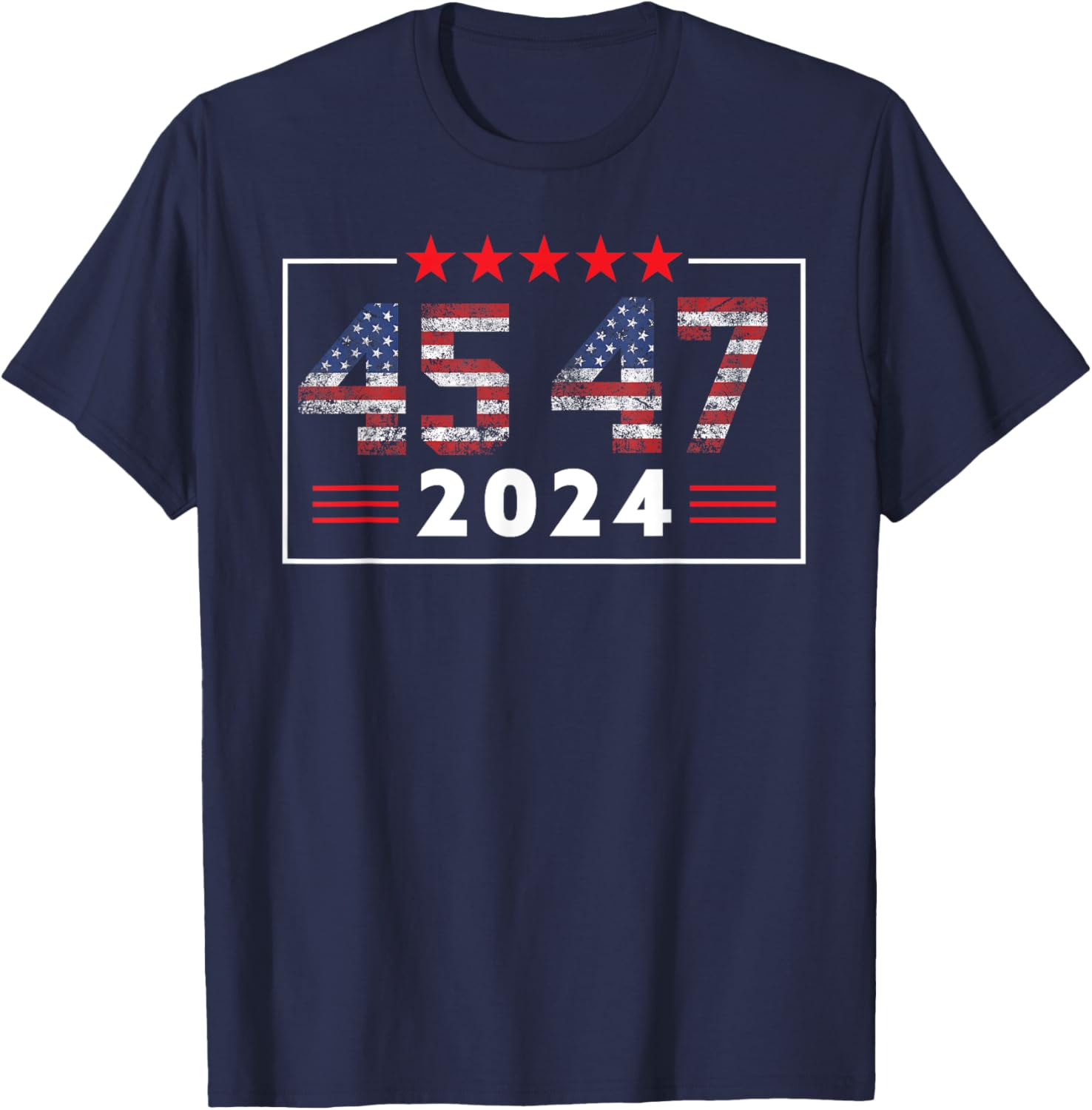 Trump Won 45 47, Trump President Vintage Election Trump 2024 T-Shirt