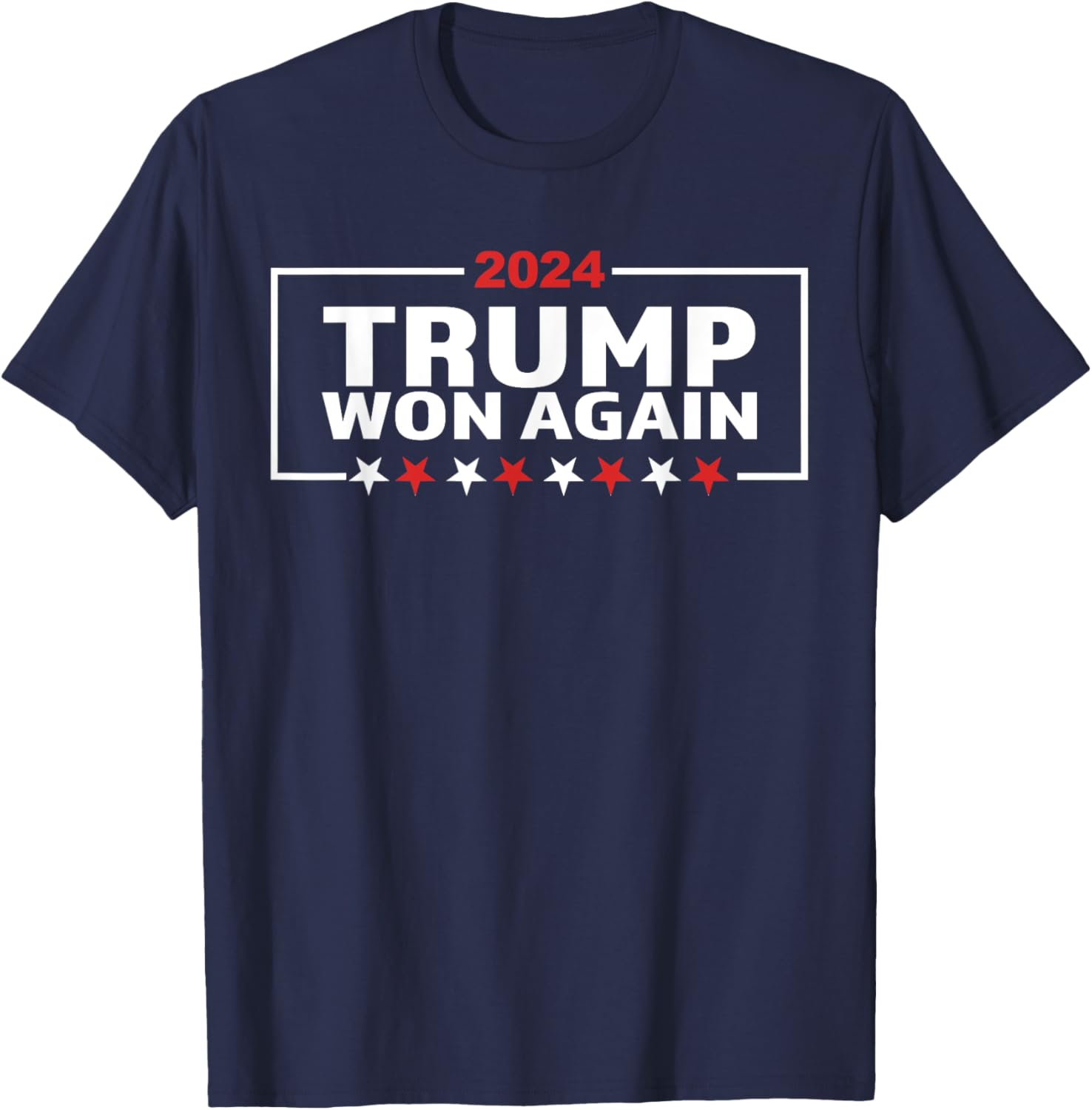 Trump Won Again 2024 Election President 47 th American Flag T-Shirt