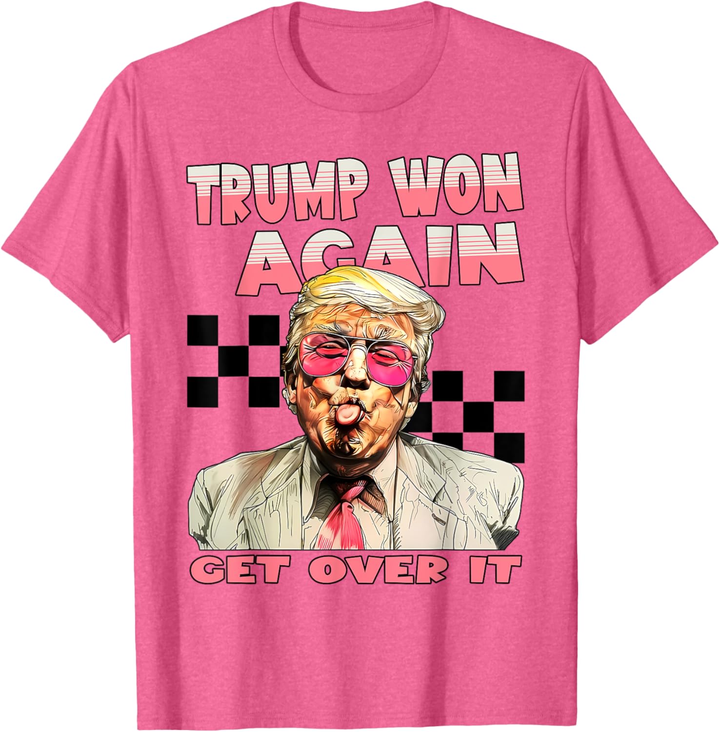 Trump Won Again 2024 Election President 47 th American Flag T-Shirt