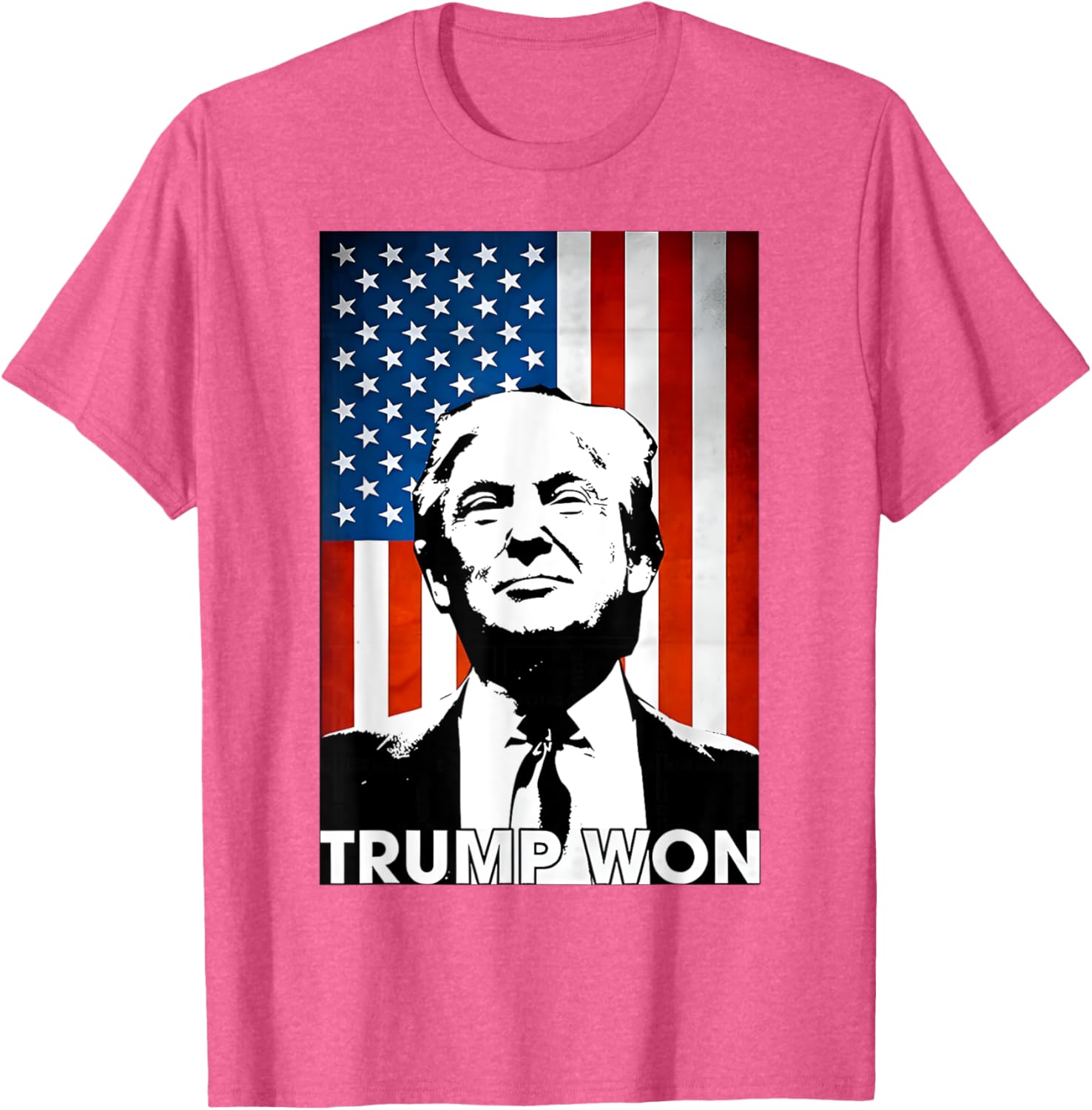 Trump Won Again 2024 Election President 47 th American Flag T-Shirt