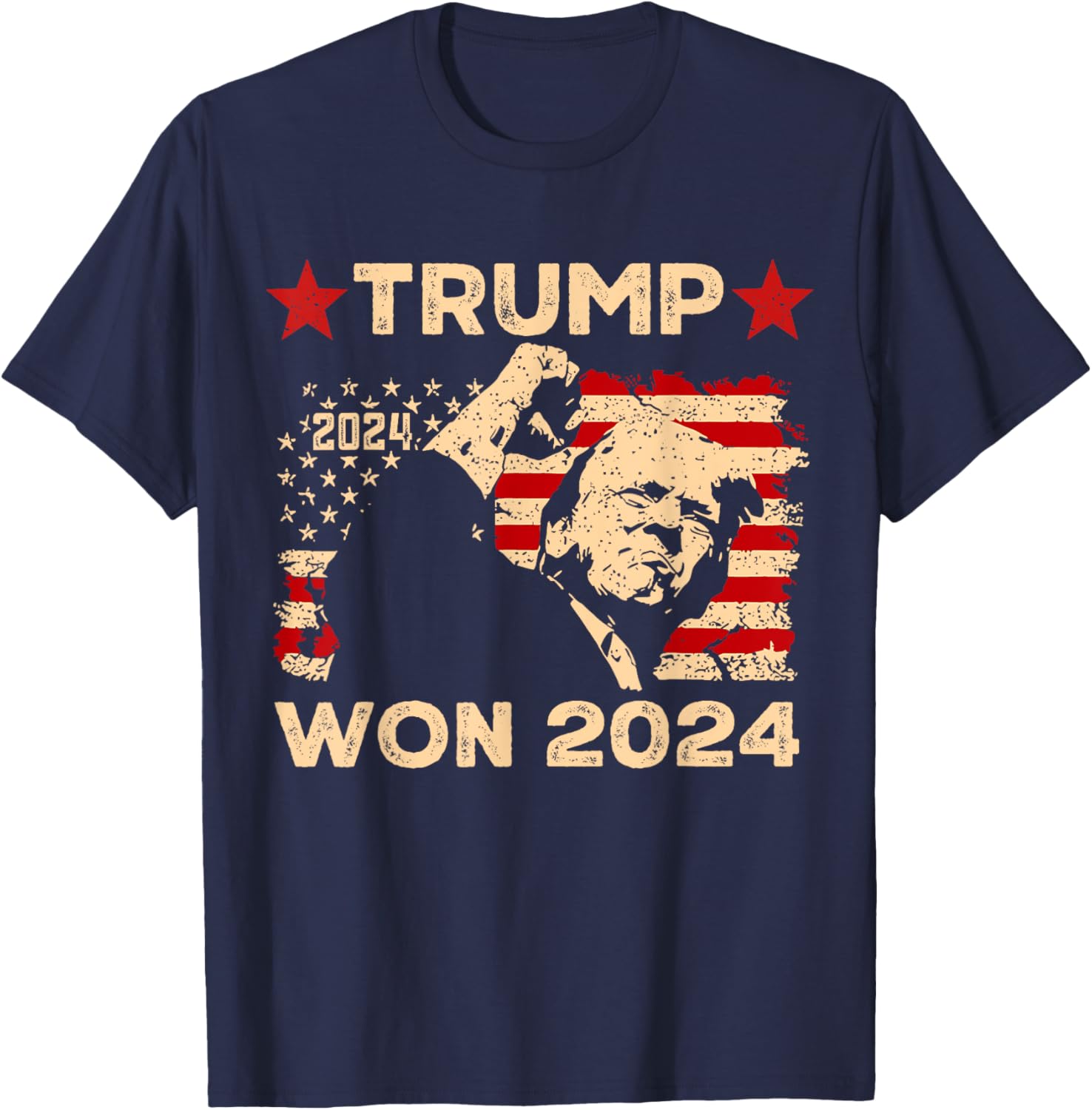 Trump Won Fist Pump JD Vance 2024 Inaugration 47th President T-Shirt