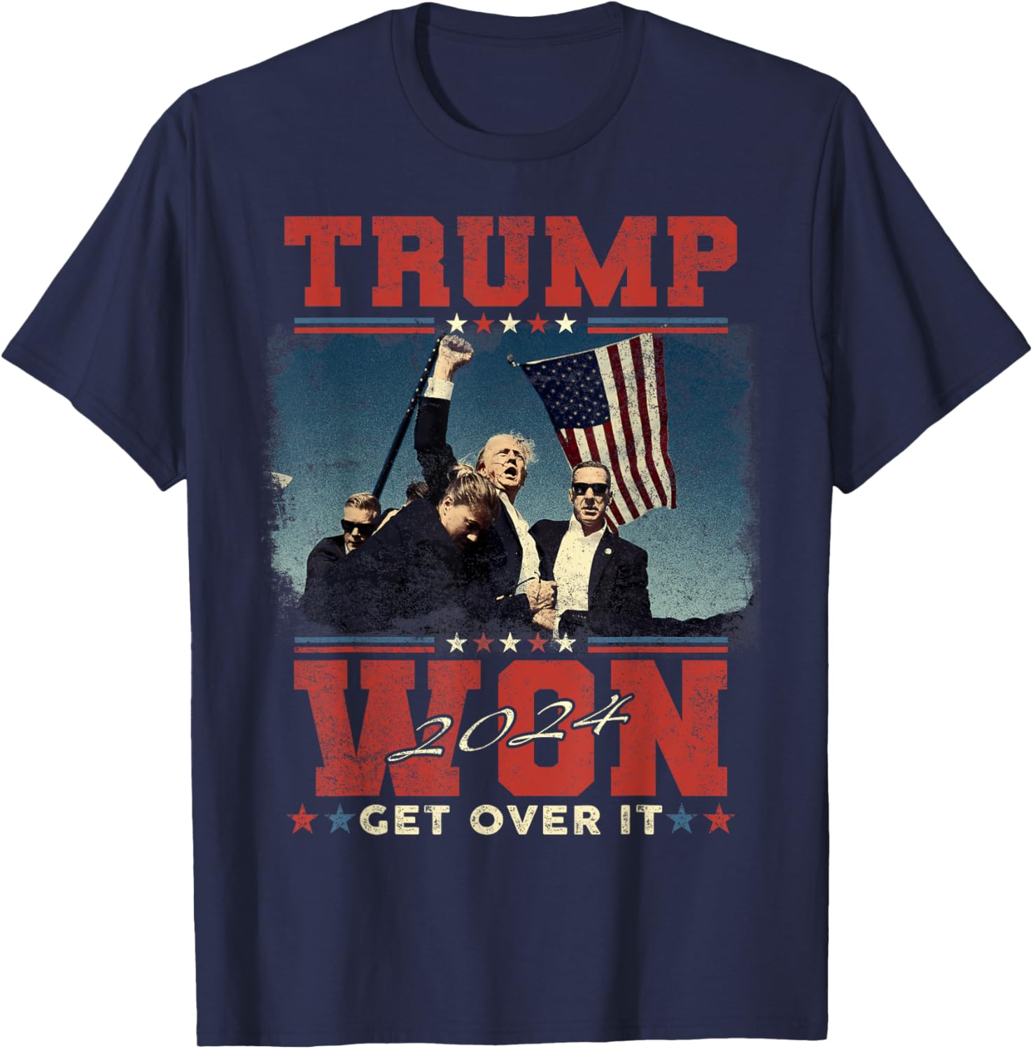 Trump Won Get Over It 2024 Donald Trump Won 2024 T-Shirt