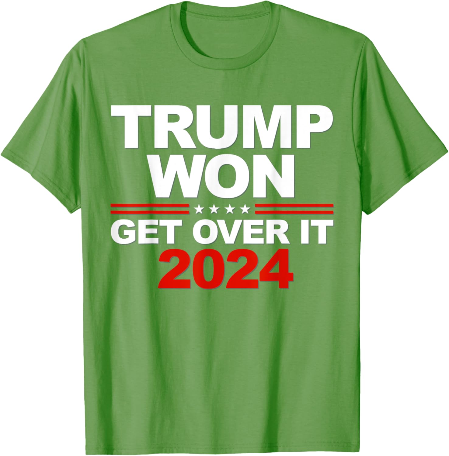 Trump Won Get Over It 2024 Patriotic Trump Red T-Shirt