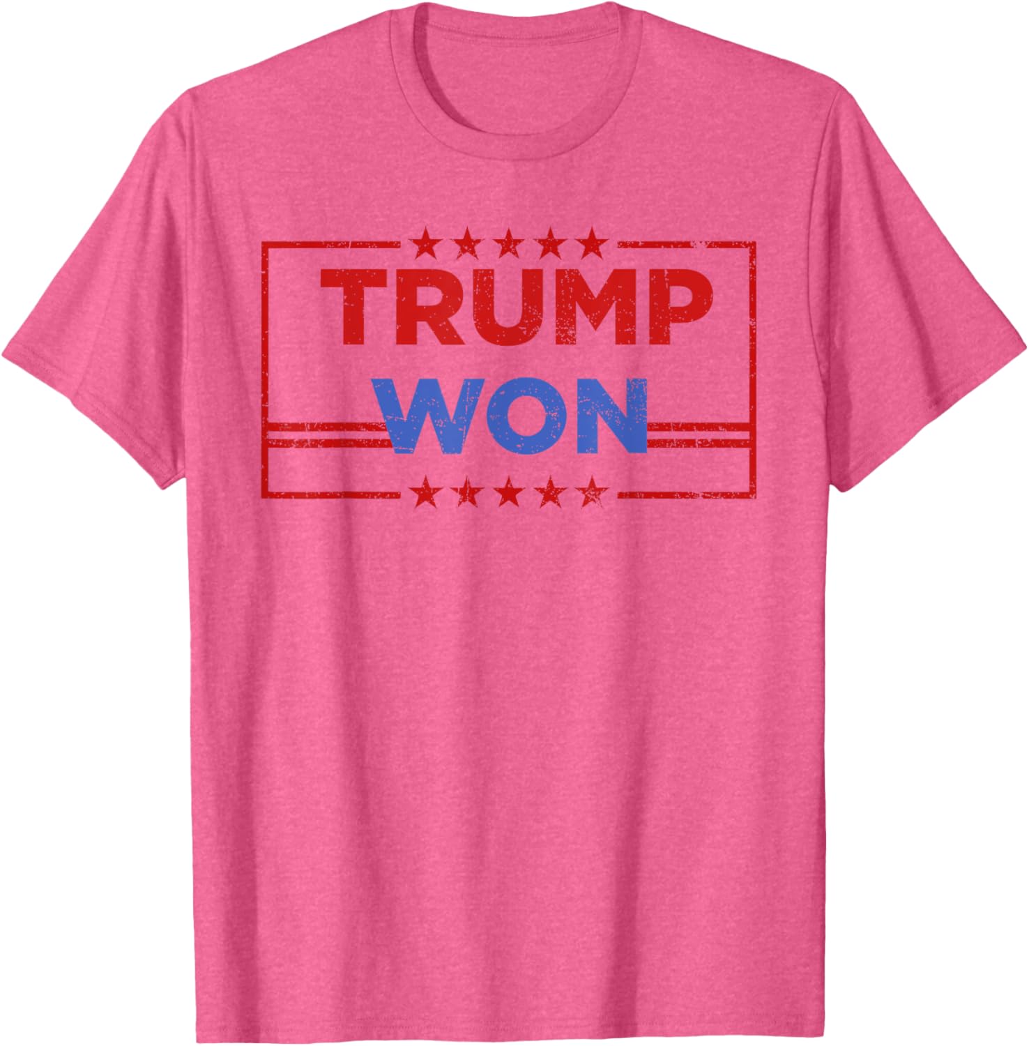 Trump Won T Shirt 4th of July American Flag T-Shirt