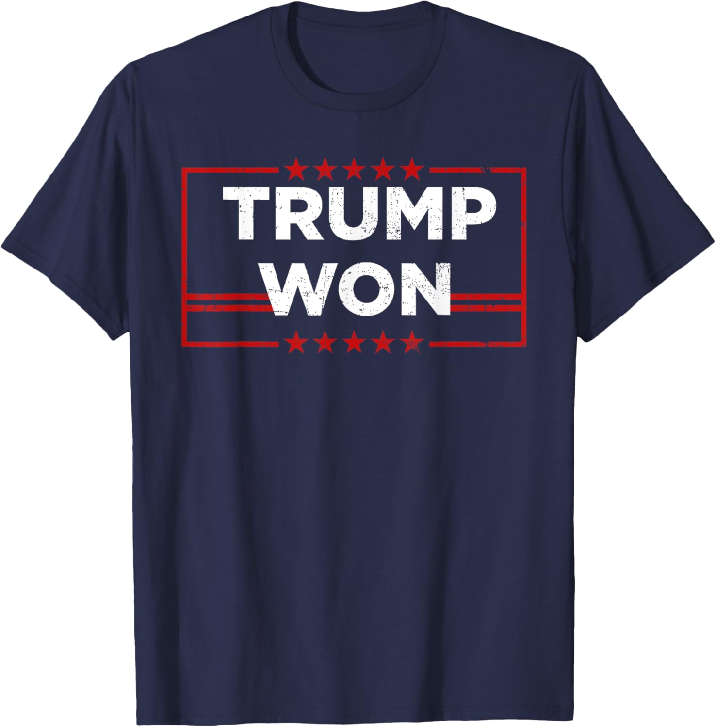 Trump Won T Shirt 4th of July American Flag T-Shirt