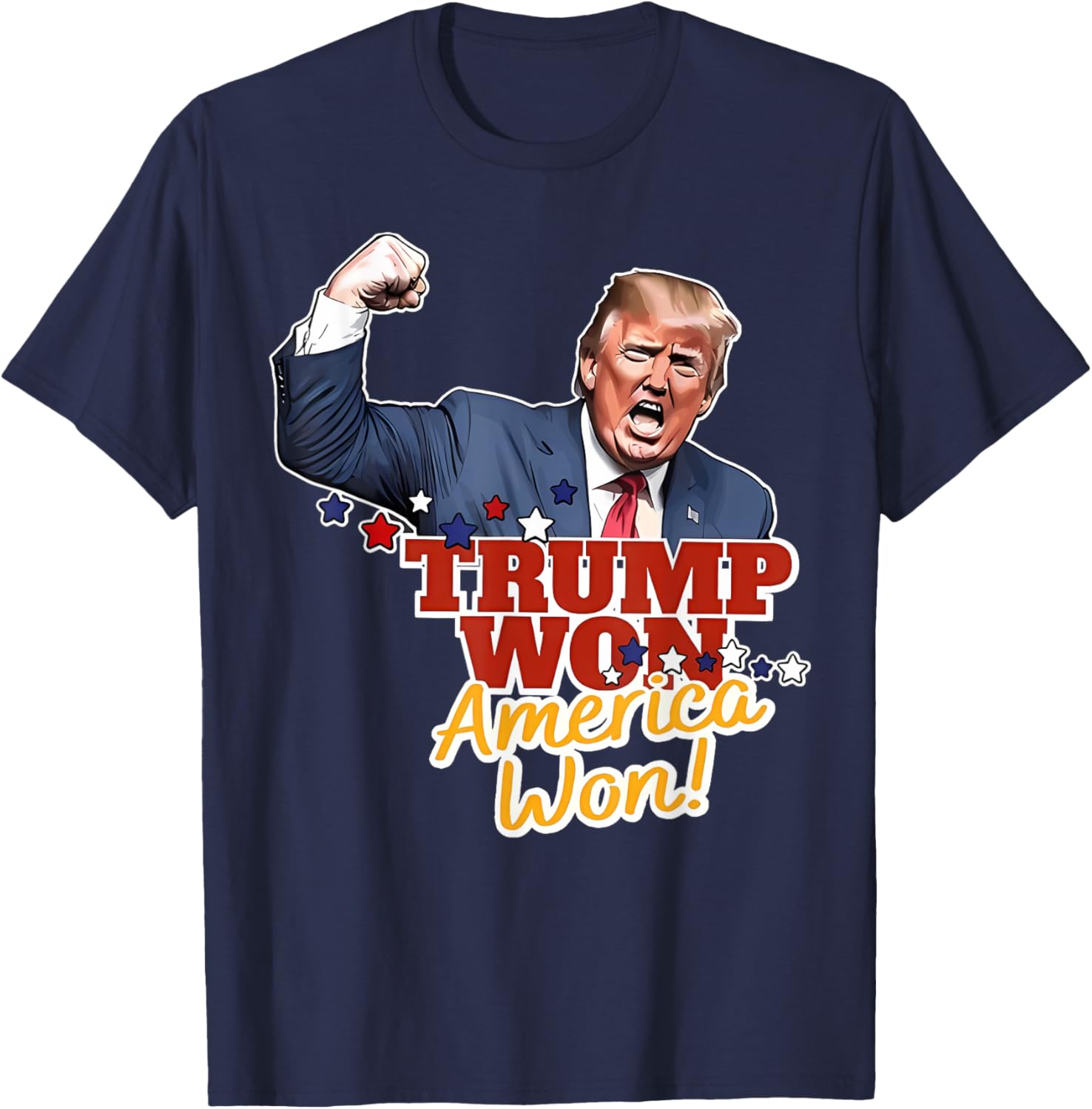 Trump Won Trump Won Again 2024 Election President 47th USA T-Shirt