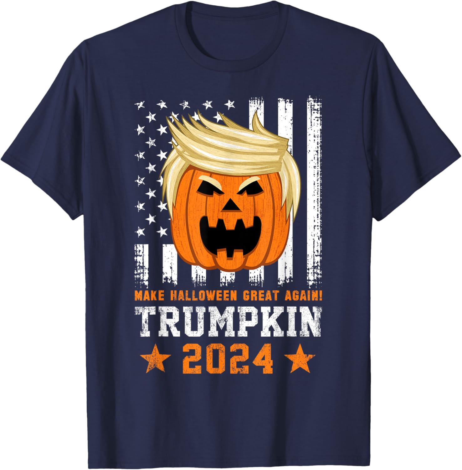 Trumpkin 2024 USA Make Halloween Great Again Funny Trump T-Shirt