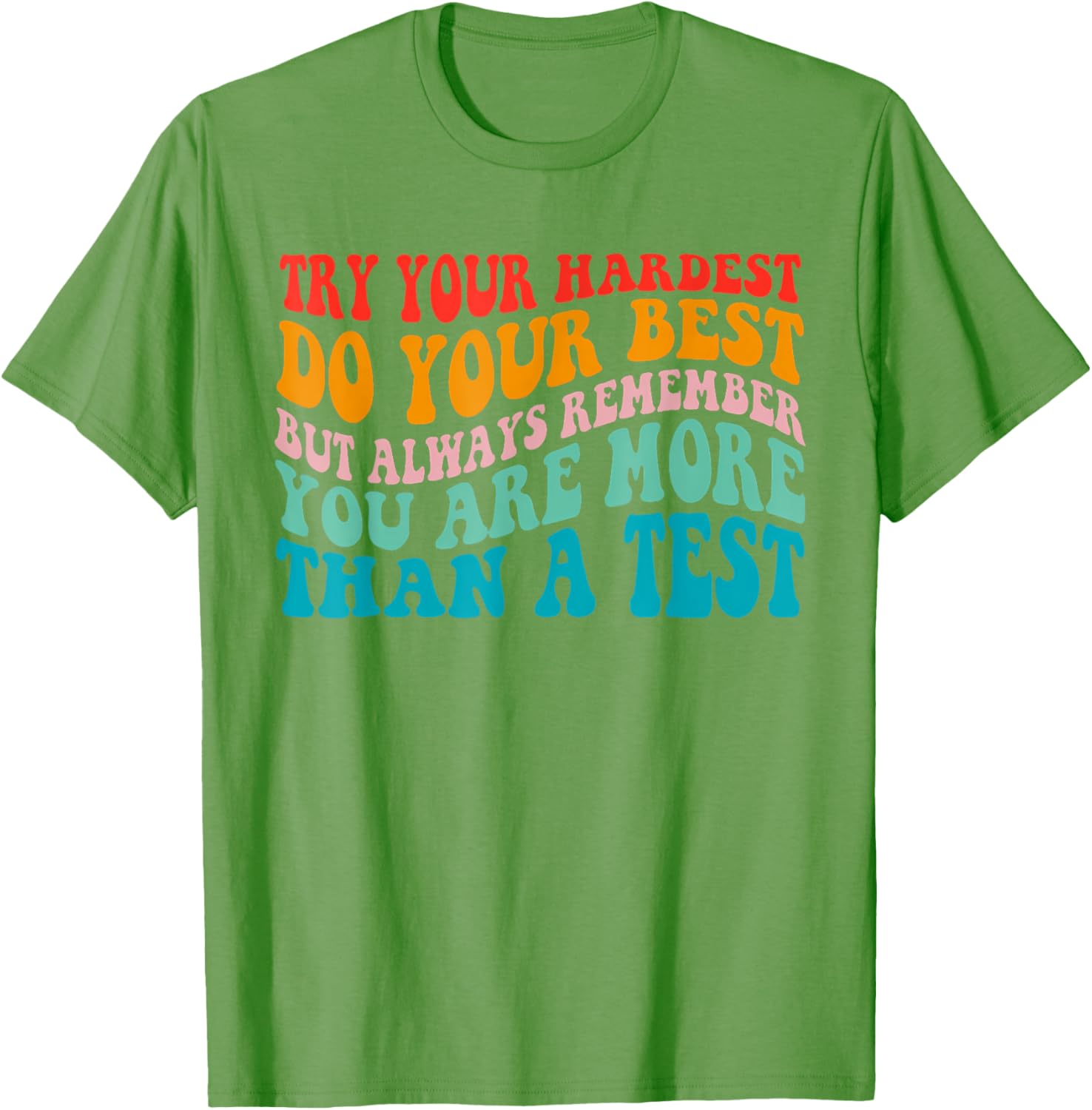 Try Your Hardest Do Your Best Teacher Test Day T-Shirt
