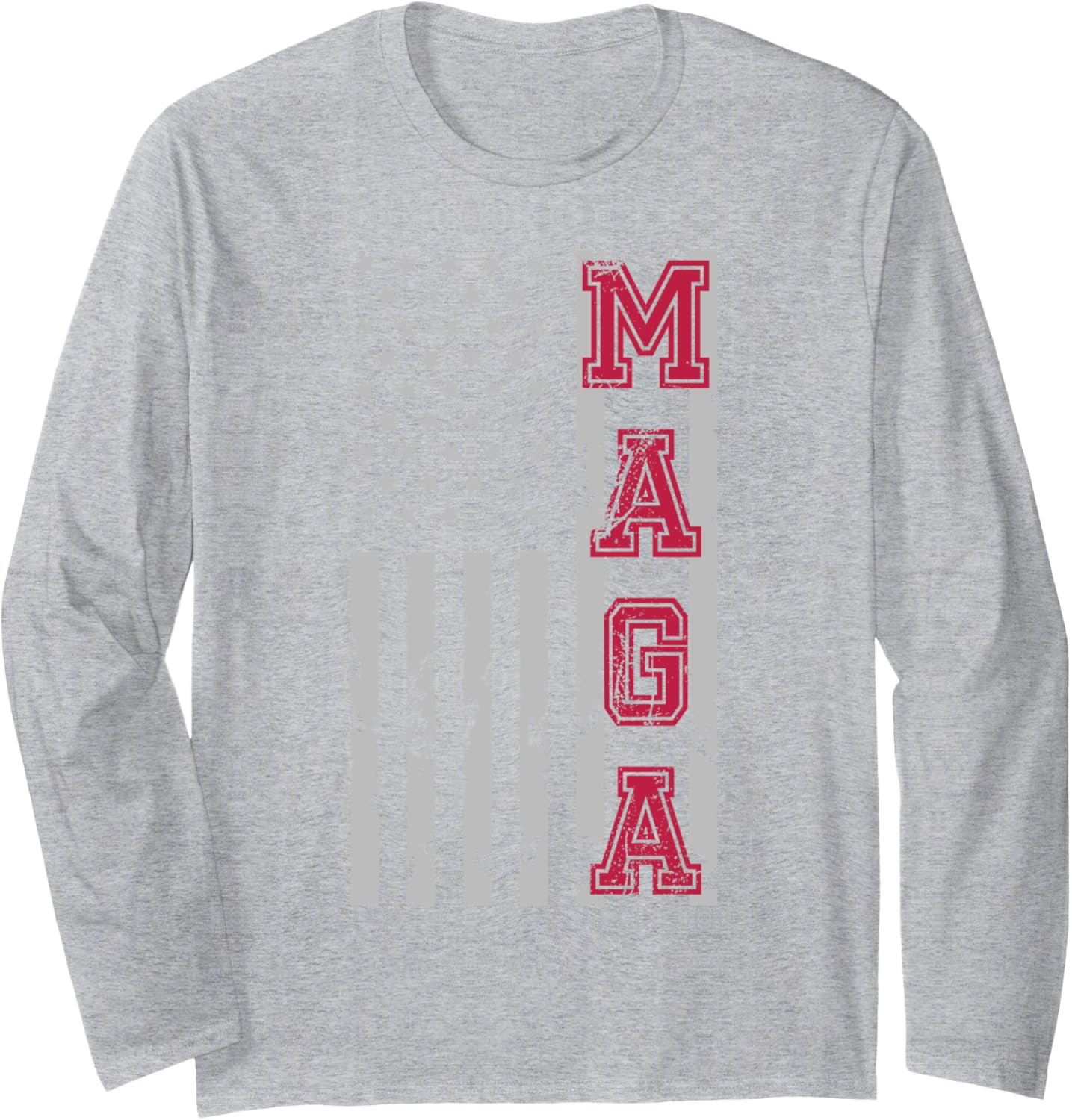 USA Flag Trump Maga Long Sleeve T-Shirt