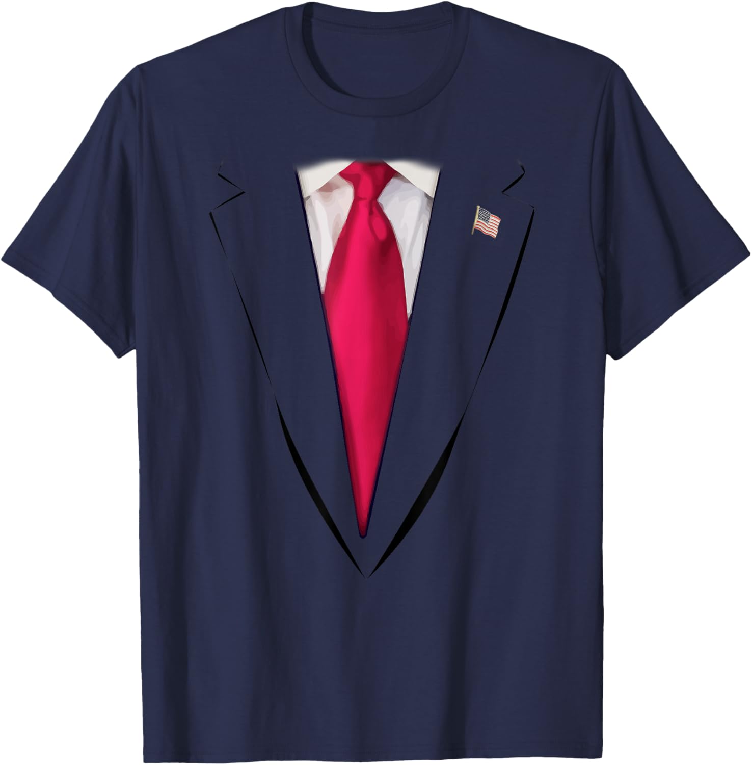 USA President Trump Suit Easy Halloween Costume T-Shirt